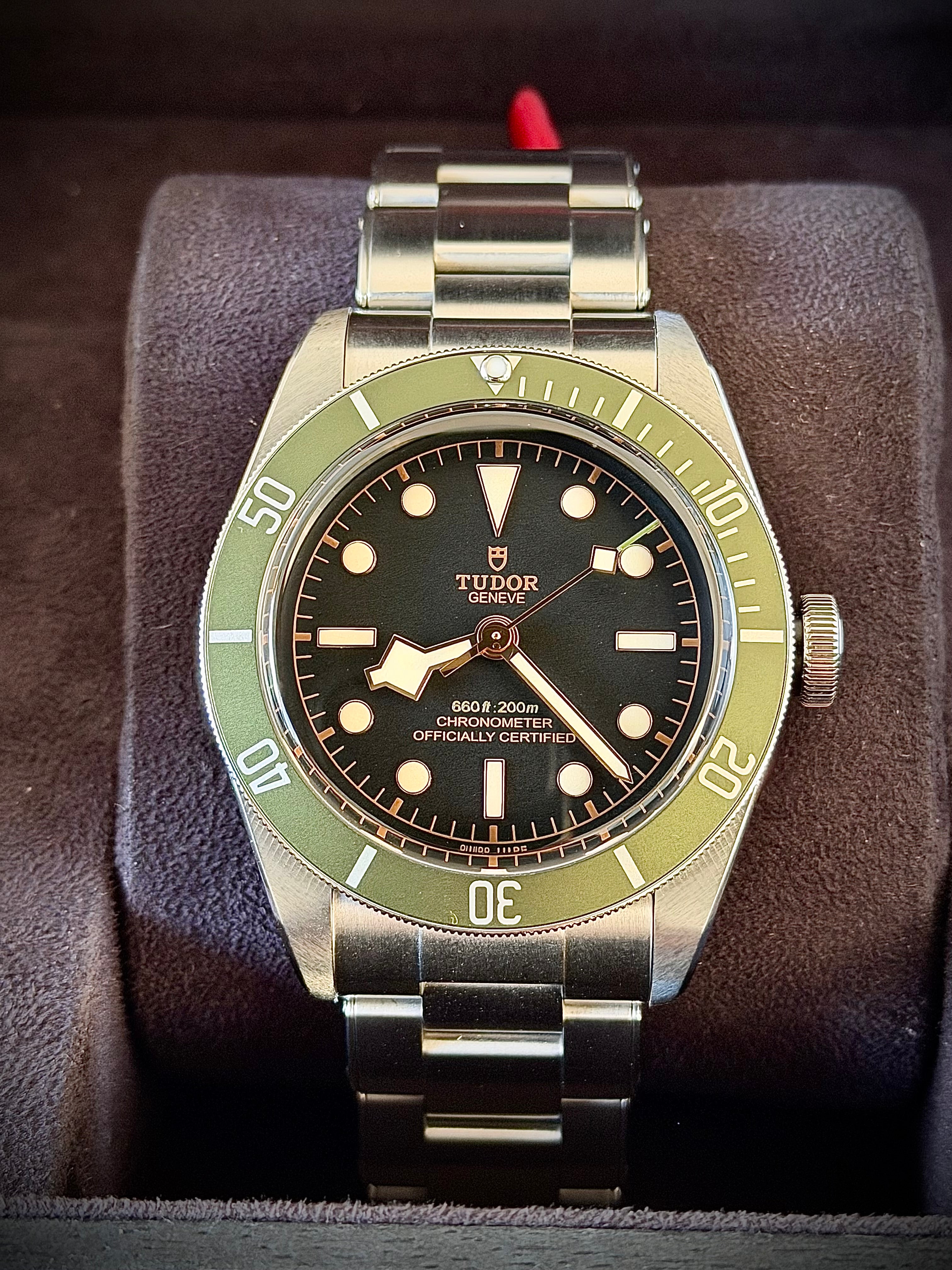 2018 TUDOR BLACK BAY HARRODS, 41MM, M79230G, FULL SET, INC GST