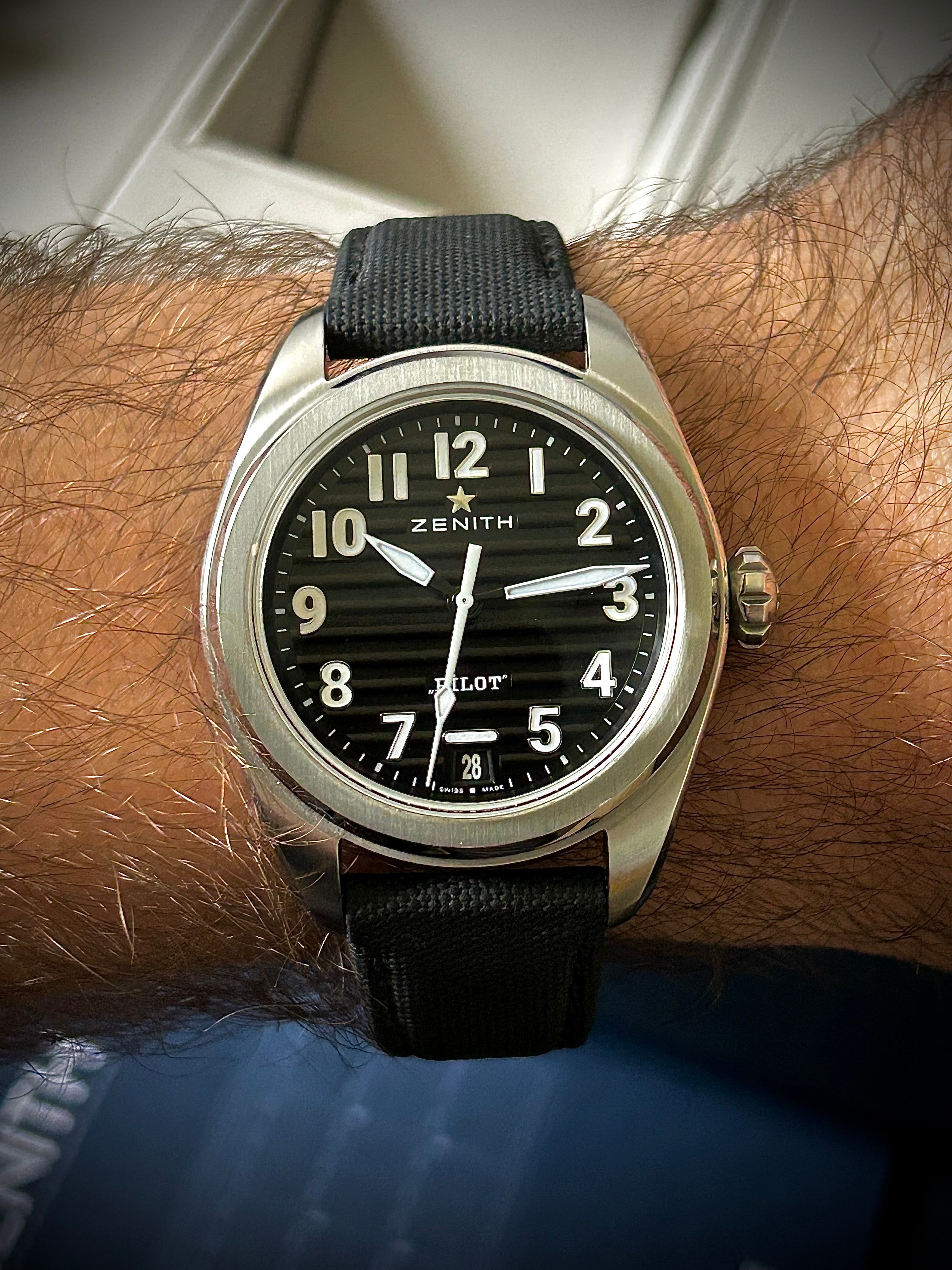 2023 ZENITH PILOT AUTOMATIC, 03.4000.3620/21.I001, FULL SET, INC GST