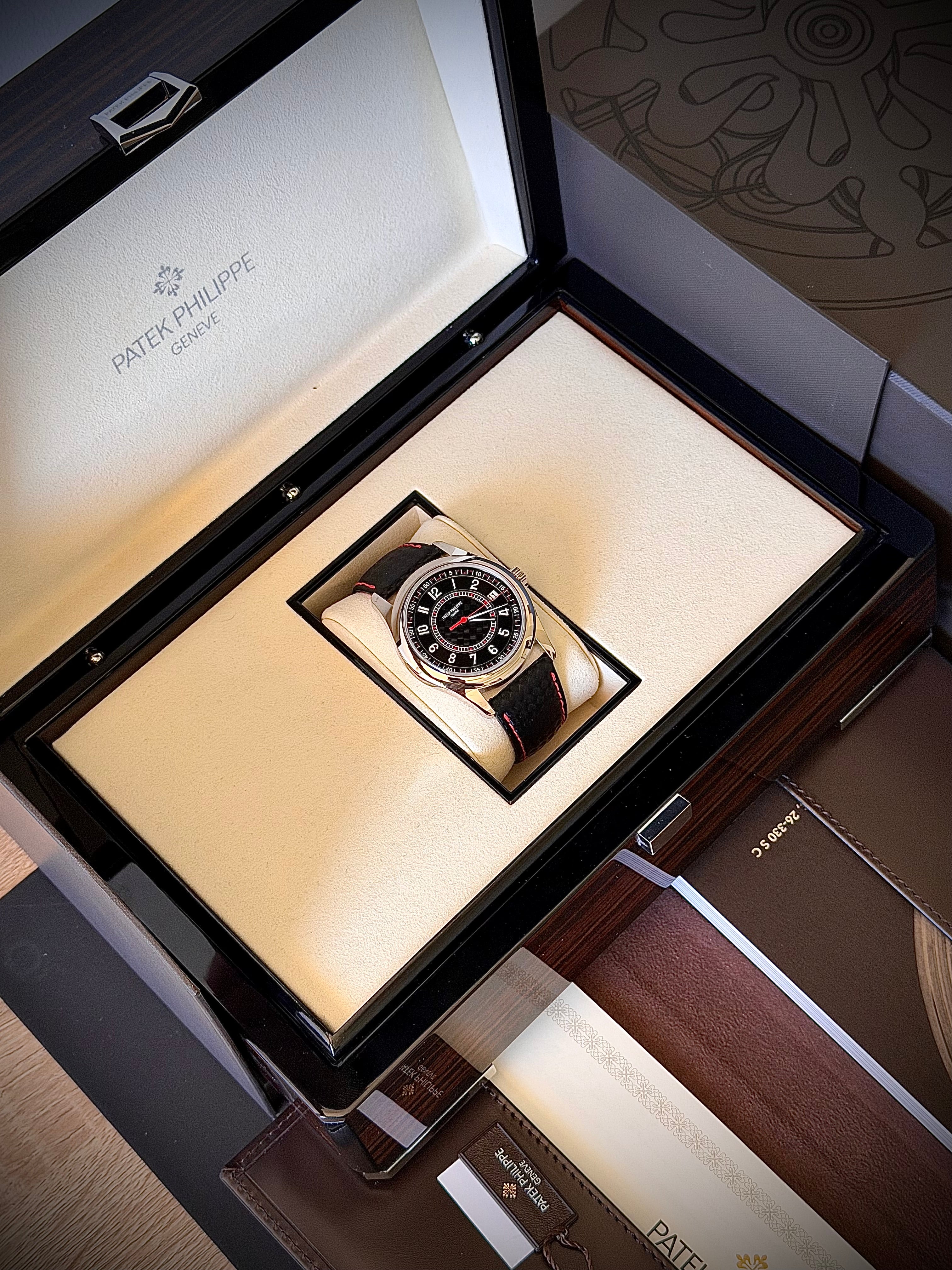 2025 PATEK PHILIPPE CALATRAVA 6007G, BLACK & RED, FULL SET, INC GST