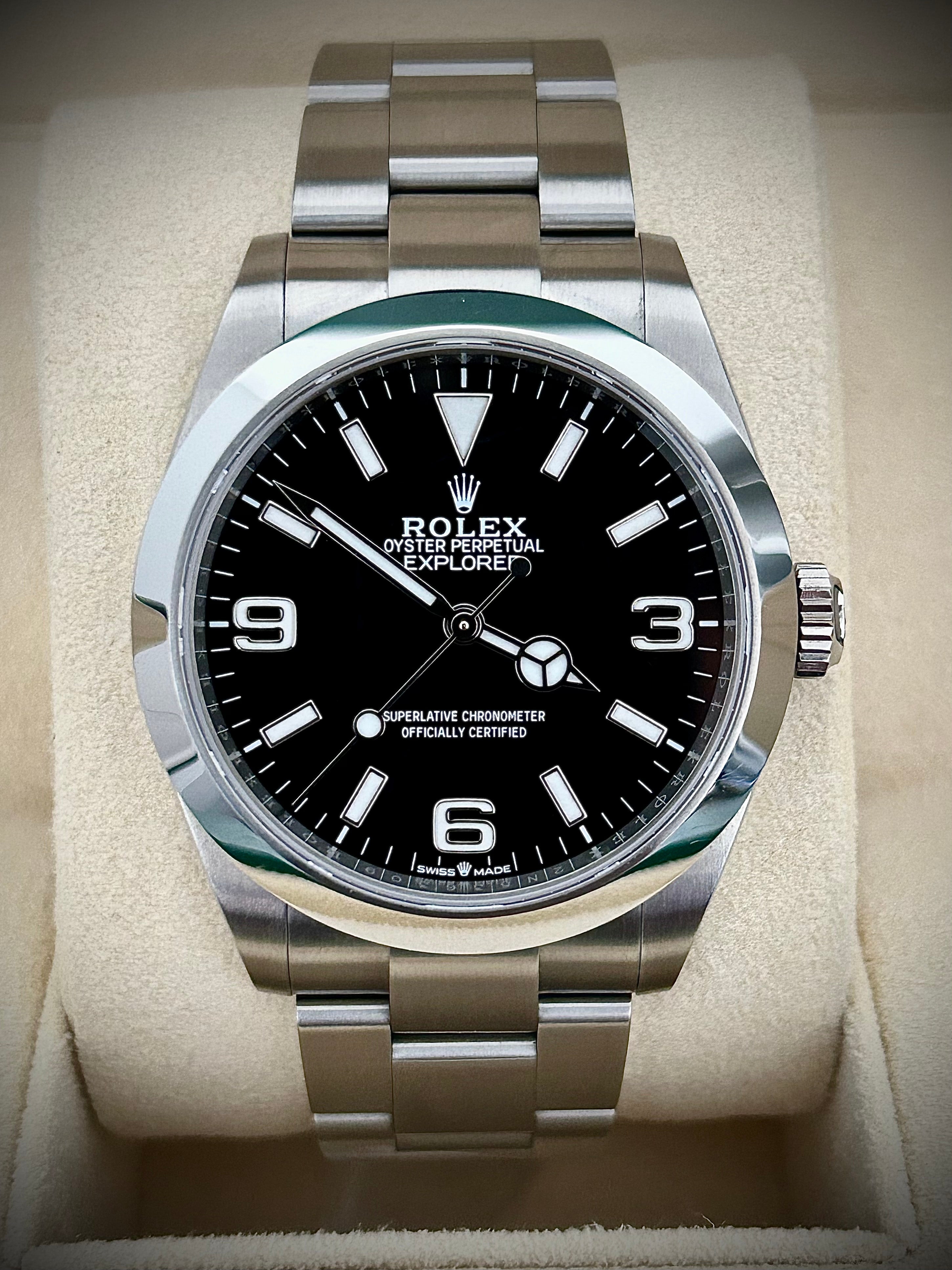 2024 ROLEX EXPLORER, 224270, FULL SET, INC GST