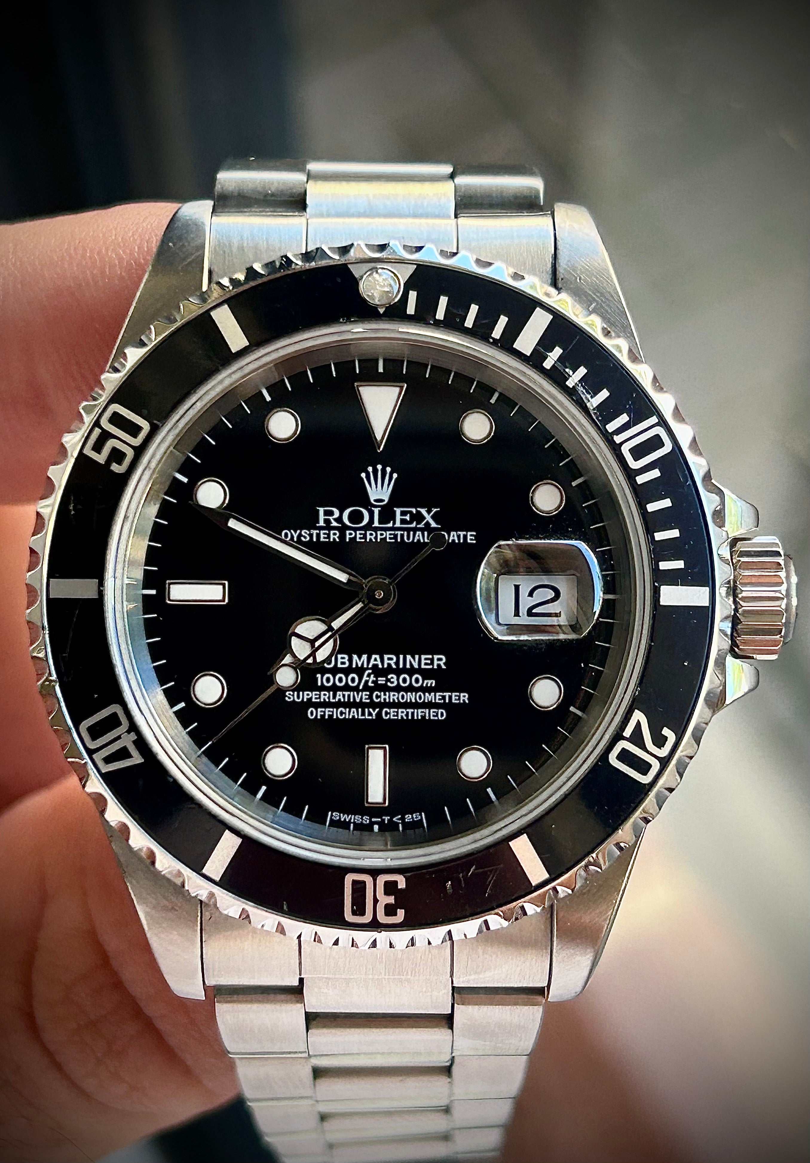 1996 ROLEX SUBMARINER DATE, 16610, FULL SET, INC GST