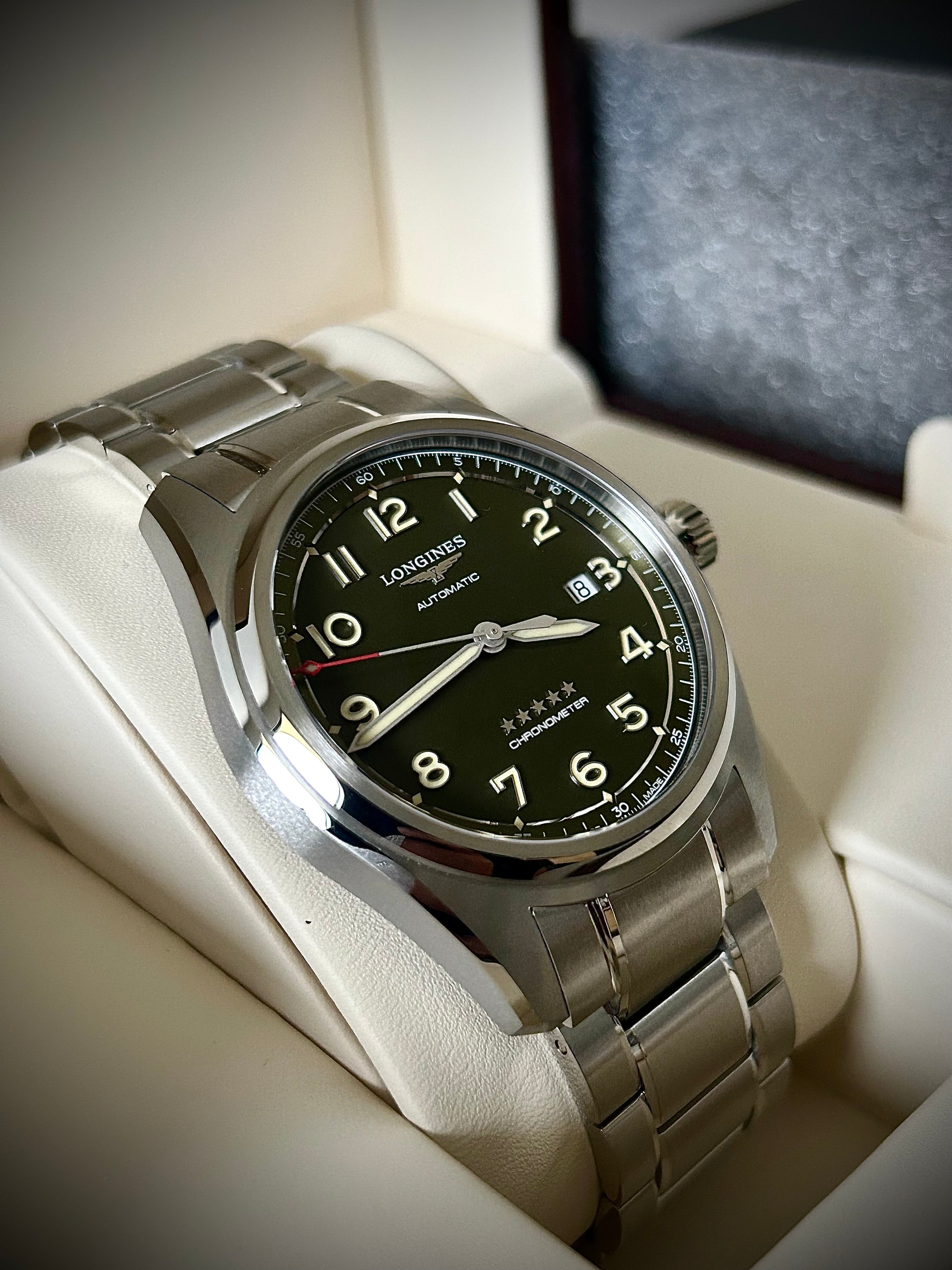 2025 LONGINES SPIRIT, GREEN DIAL, BRAND NEW, FULL SET, INC GST