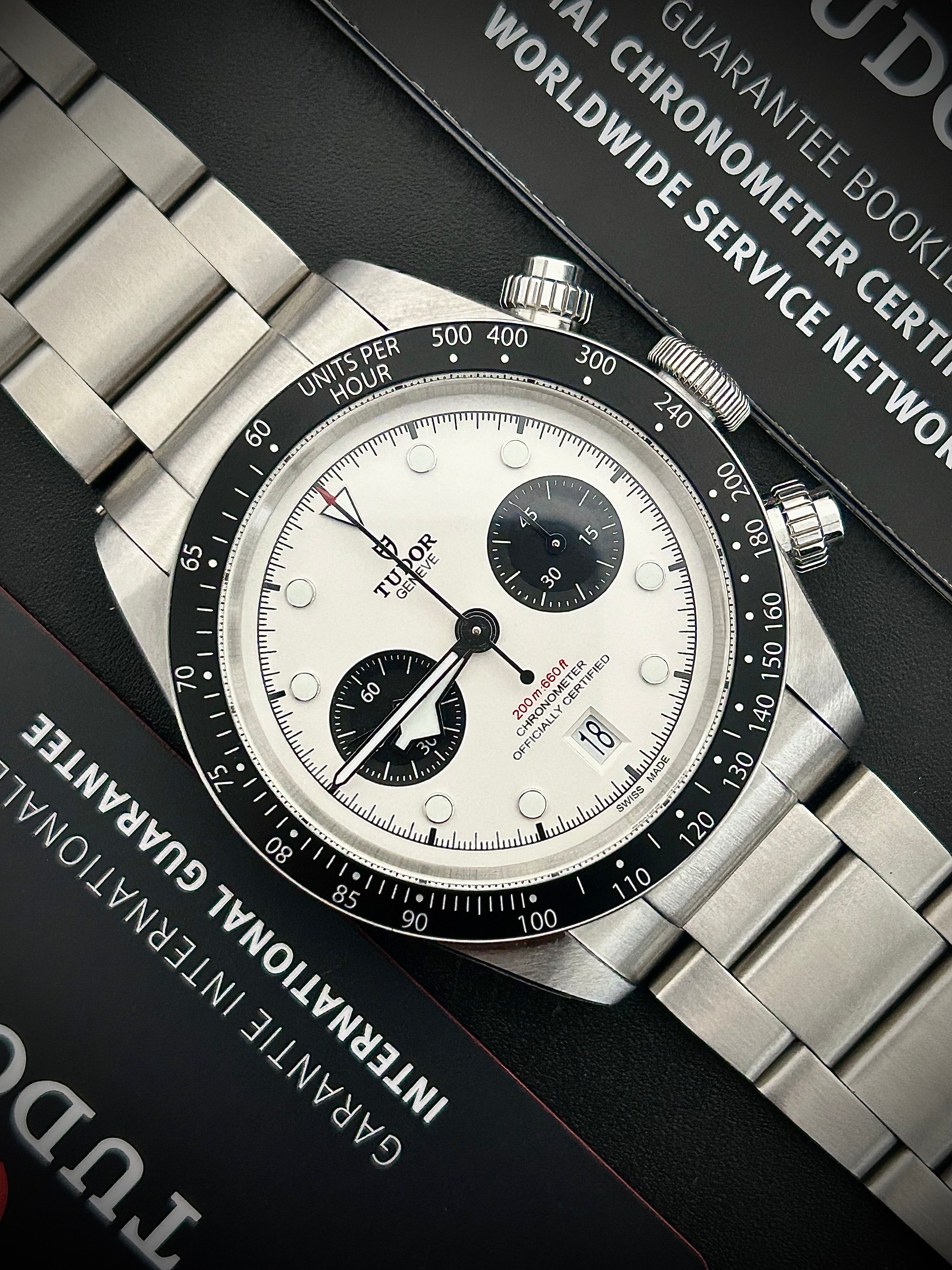 2023 TUDOR BLACK CHRONO “PANDA”, FULL SET, INC GST