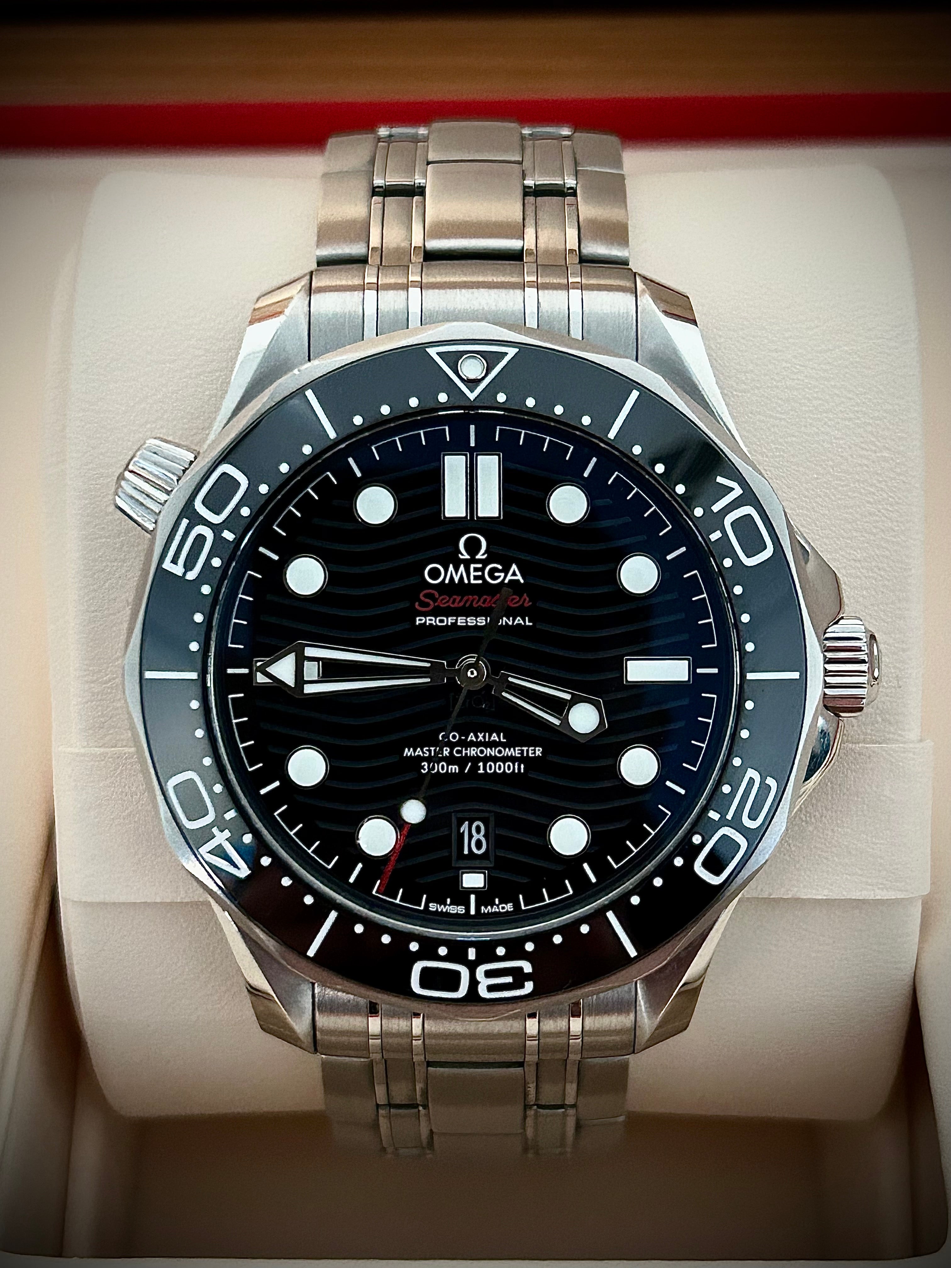 2021 OMEGA SEAMASTER 300, FULL SET, INC GST