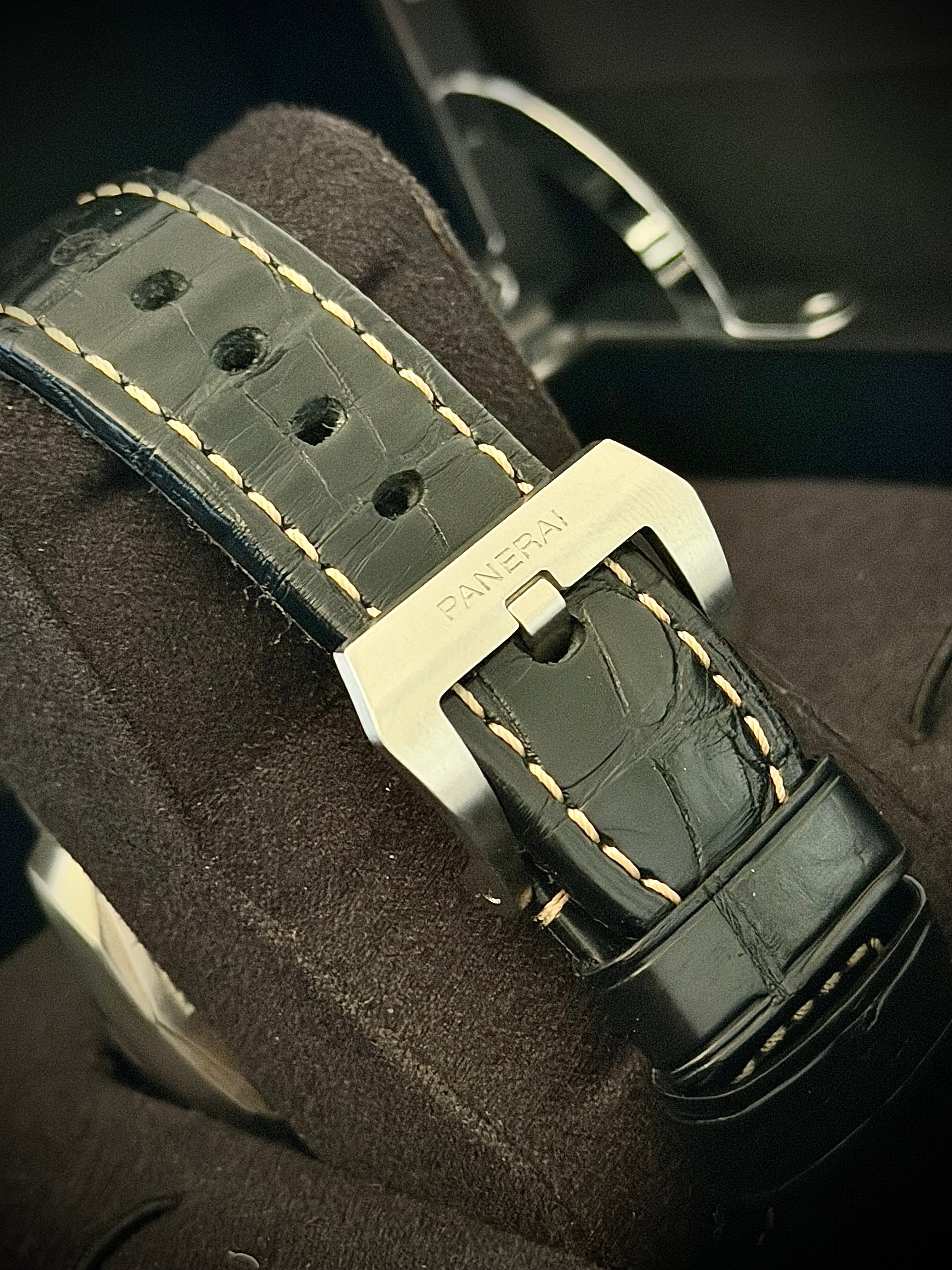 2021 PANERAI LUMINOR 1950 3 DAYS GMT POWER RESERVE, PAM01321, OEM BRACELET + ORIGINAL INVOICE, INC GST