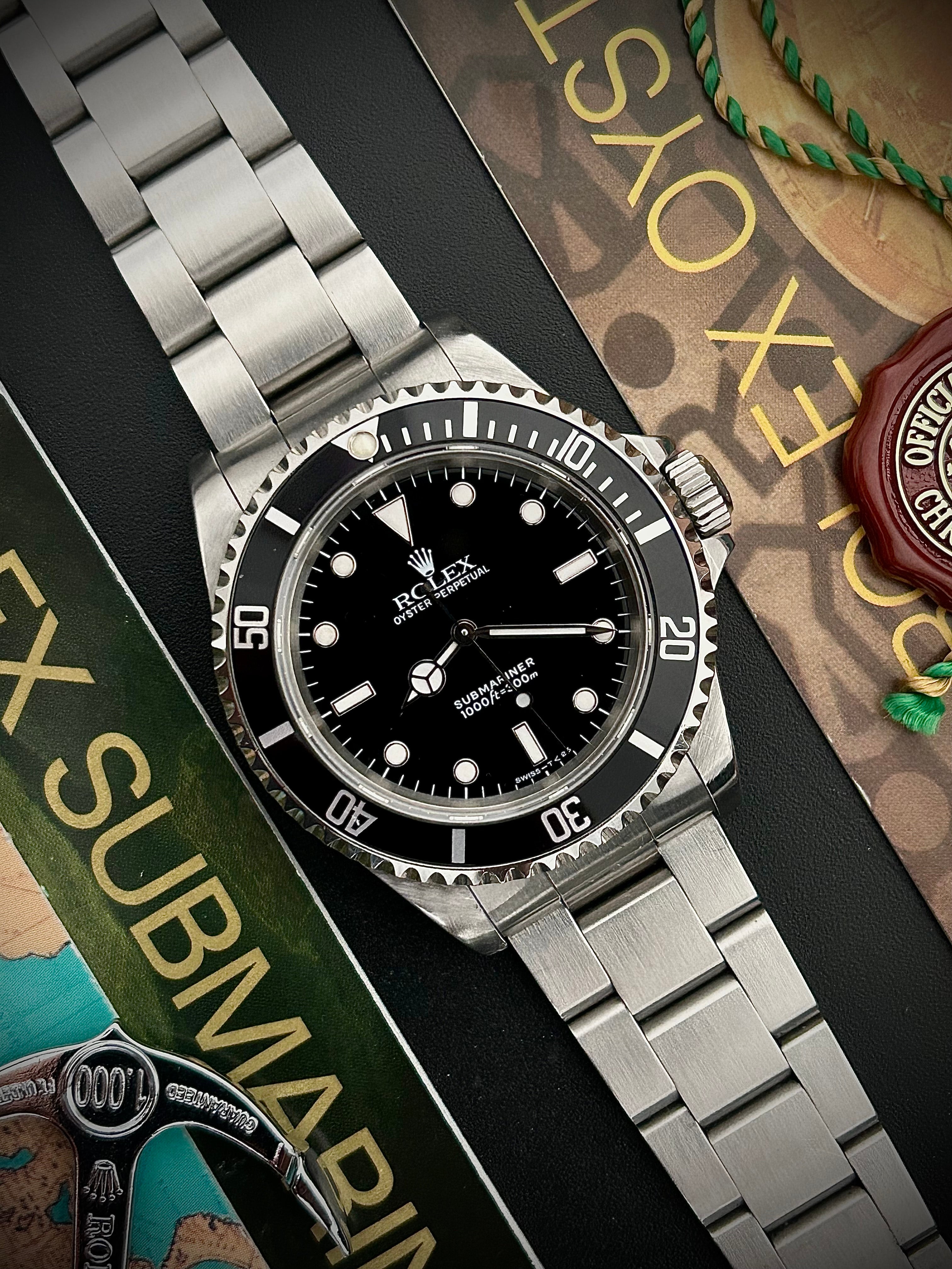 1996 ROLEX SUBMARINER NO-DATE, 14060, FULL COLLECTORS SET, INC GST