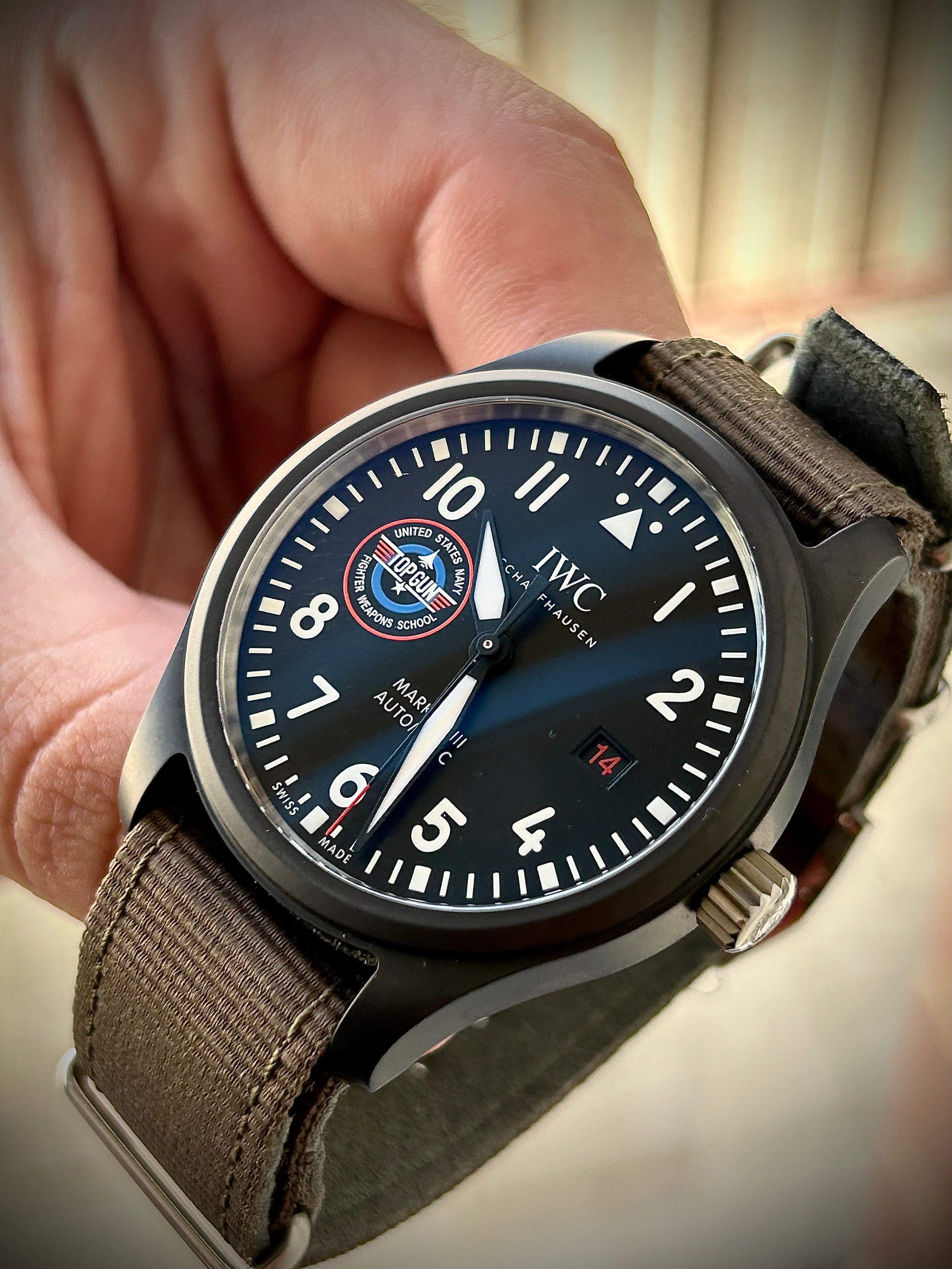 2022 IWC PILOTS WATCH MARK XVIII, TOP GUN EDITION, “SFTI” IW324712, FULL SET, INC GST