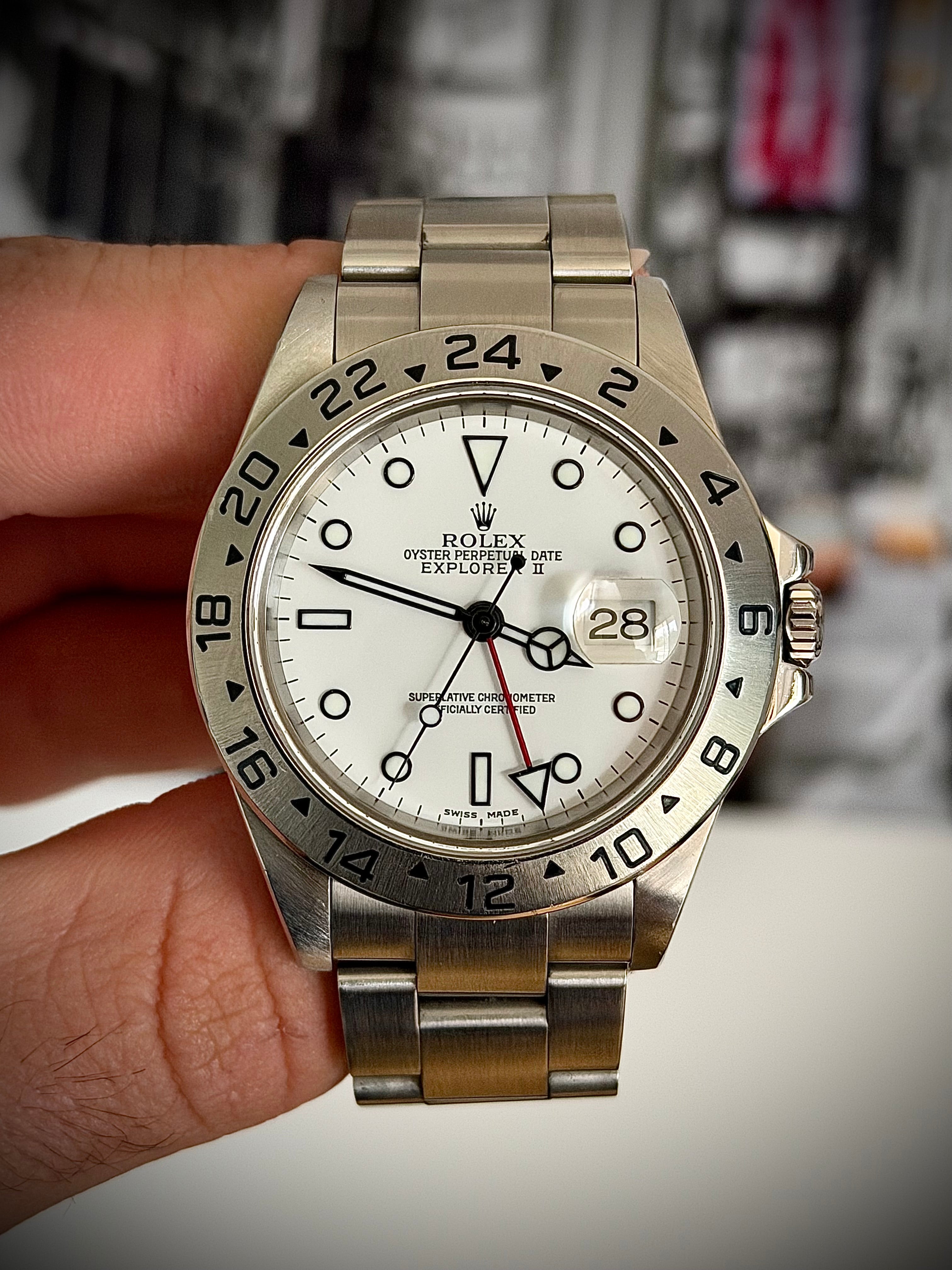 2002 ROLEX EXPLORER II, 16570, FULL SET, INC GST