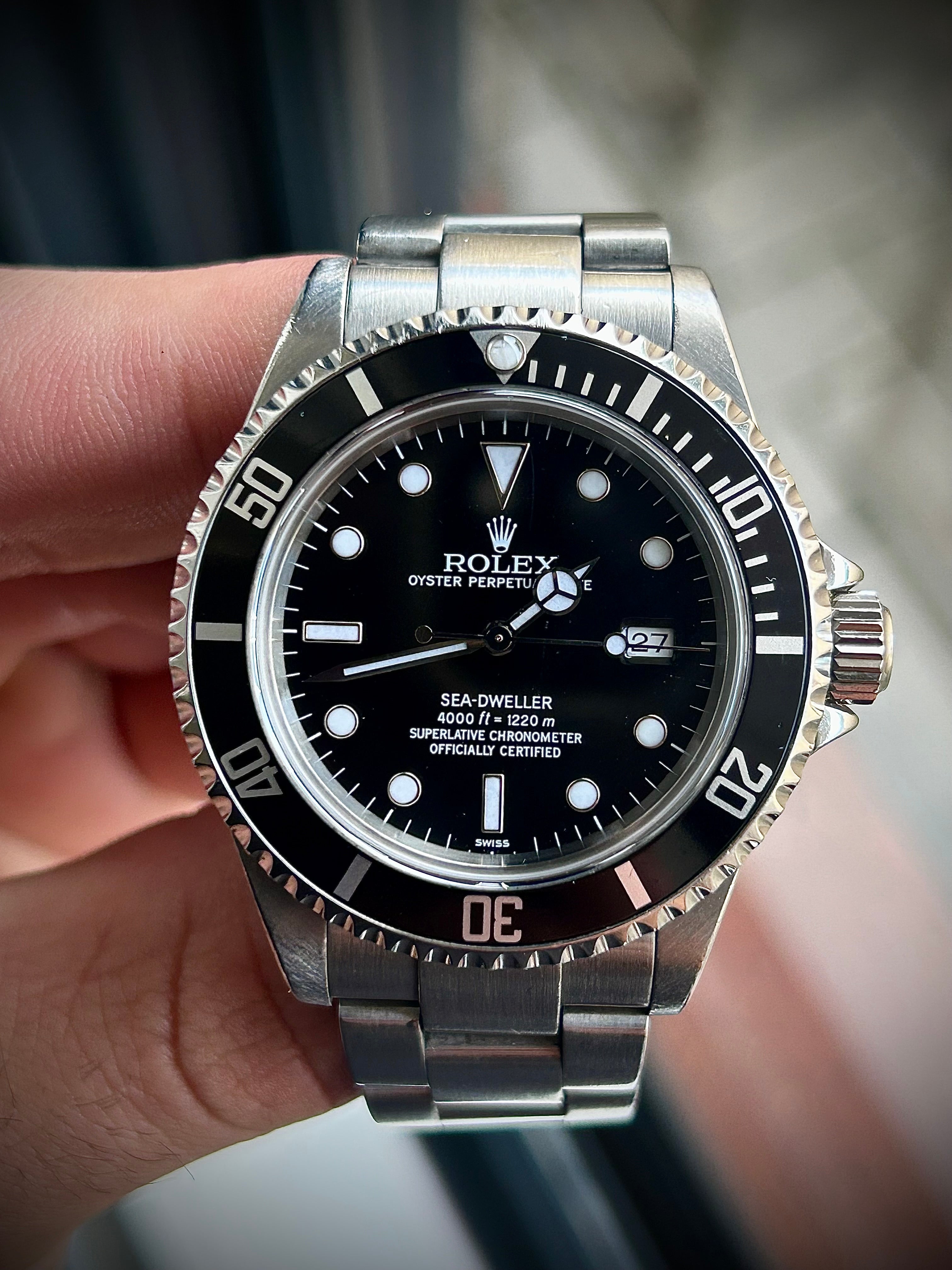 1999 ROLEX SEA-DWELLER 16600, SWISS ONLY, FULL SET, INC GST