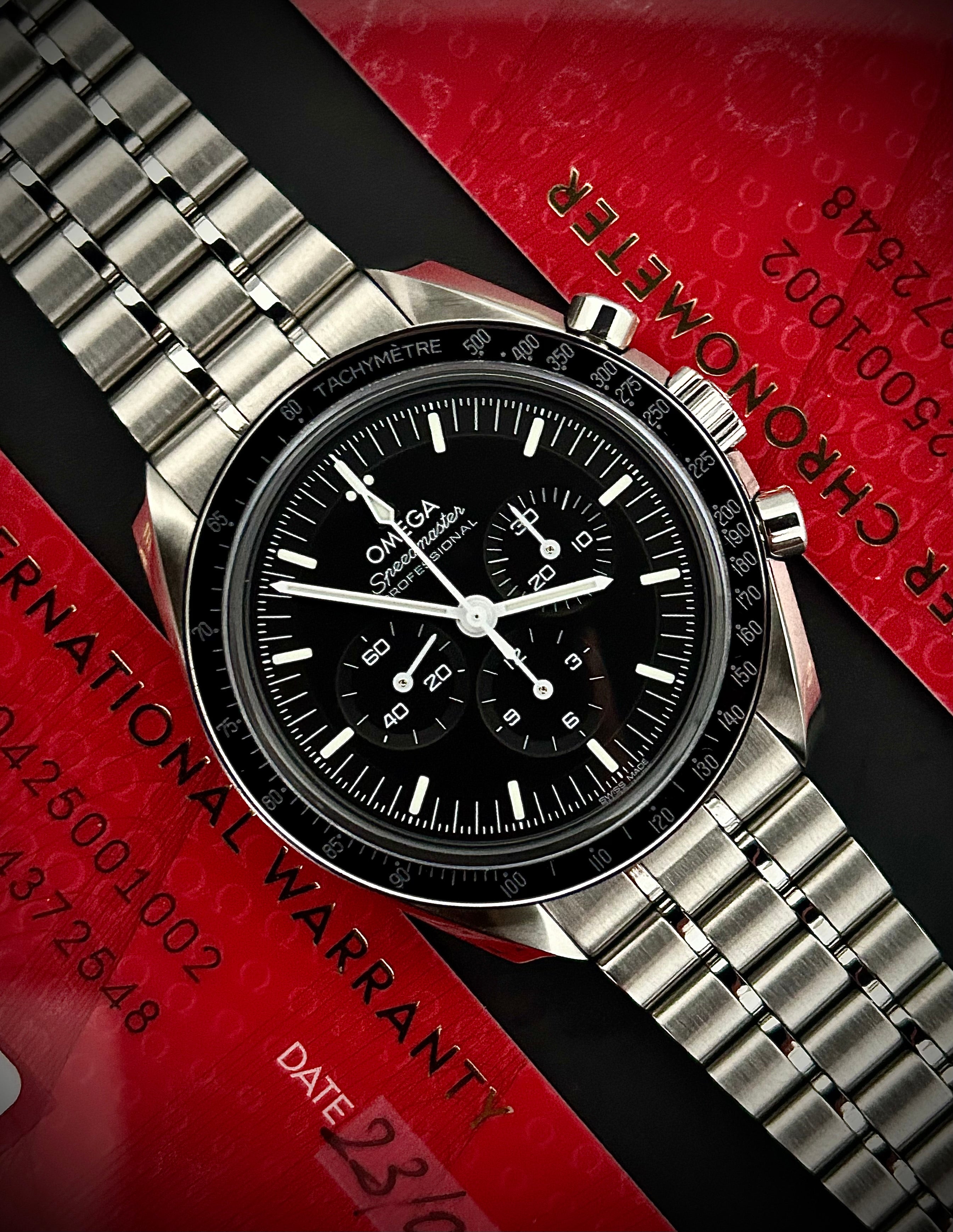 2024 OMEGA SPEEDMASTER SAPPHIRE SANDWICH, FULL SET, INC GST