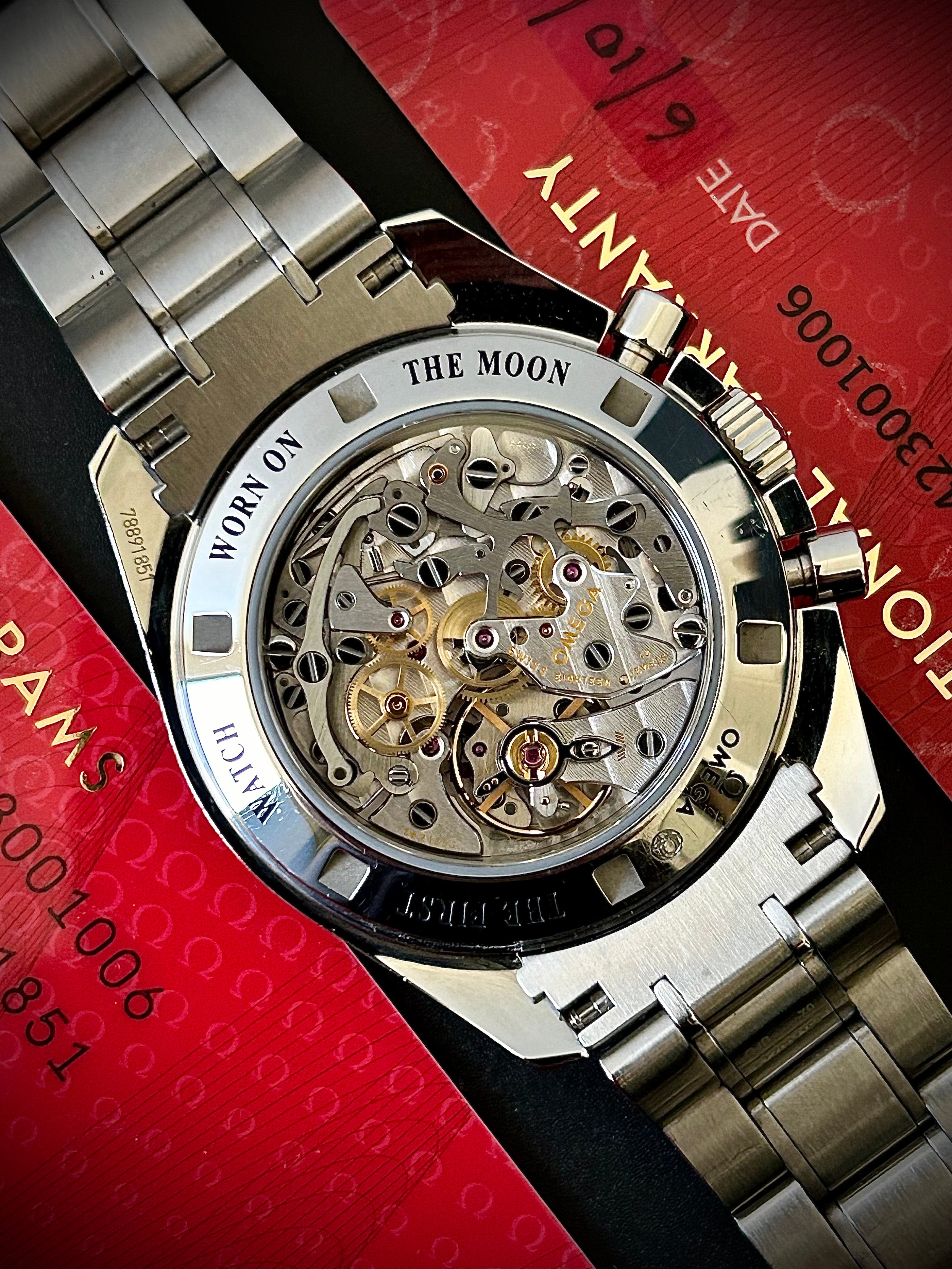 2020 OMEGA SPEEDMASTER MOONWATCH SAPPHIRE SANDWICH, BIG BOX, FULL SET, INC GST