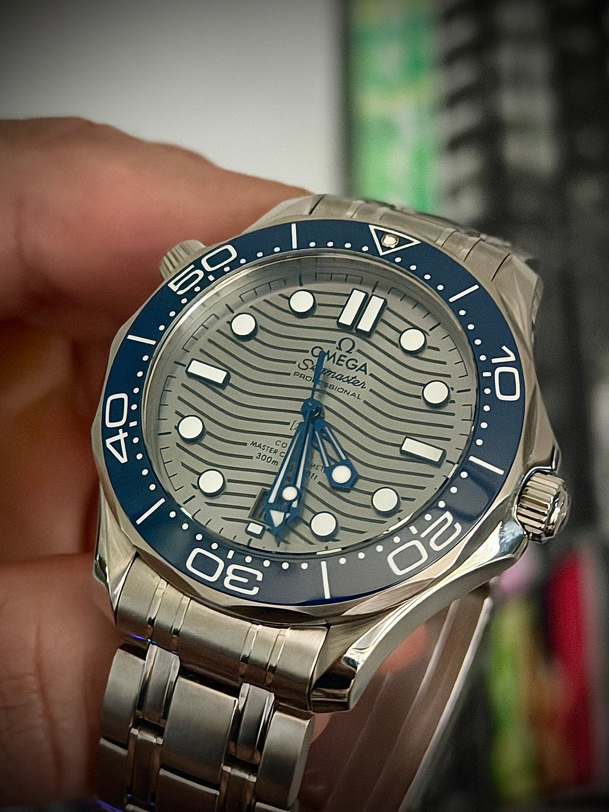 2026 OMEGA SEAMASTER DIVER 300M, 210.30.42.20.06.001, GREY DIAL, STEEL BRACELET, INC GST
