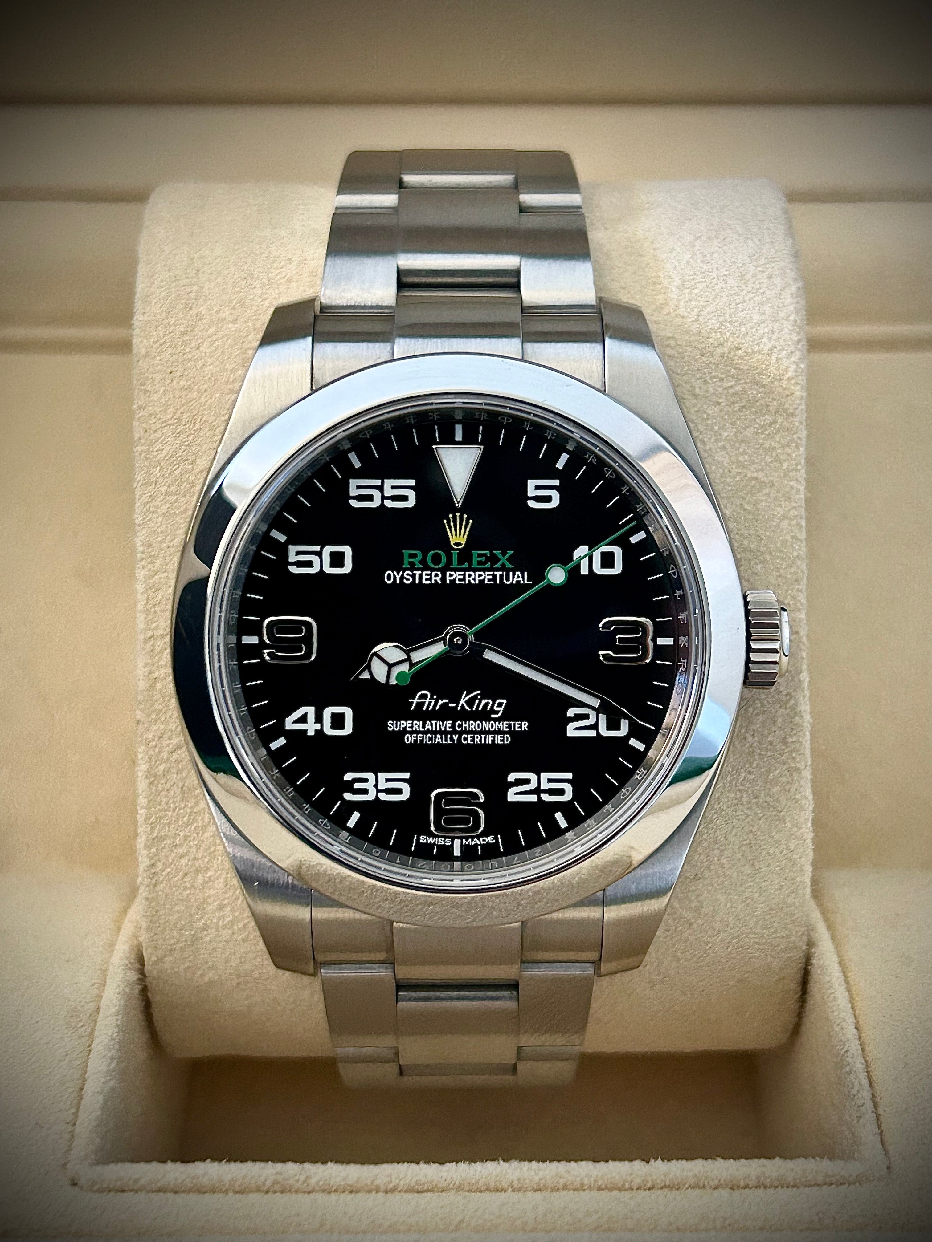 2017 ROLEX AIR KING, 116900, FULL SET, INC GST