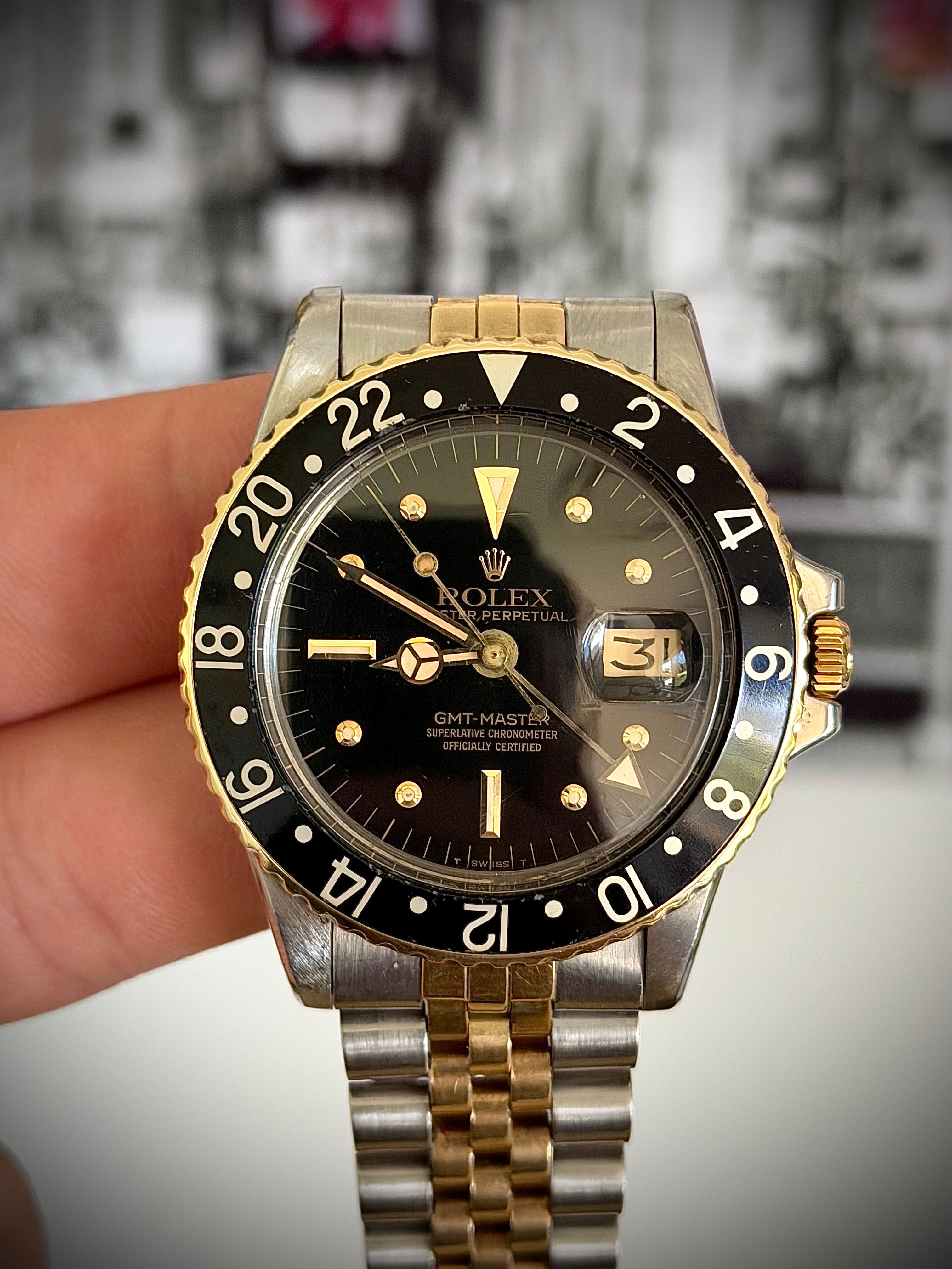 1972 ROLEX GMT-MASTER, 1675, WATCH ONLY, INC GST