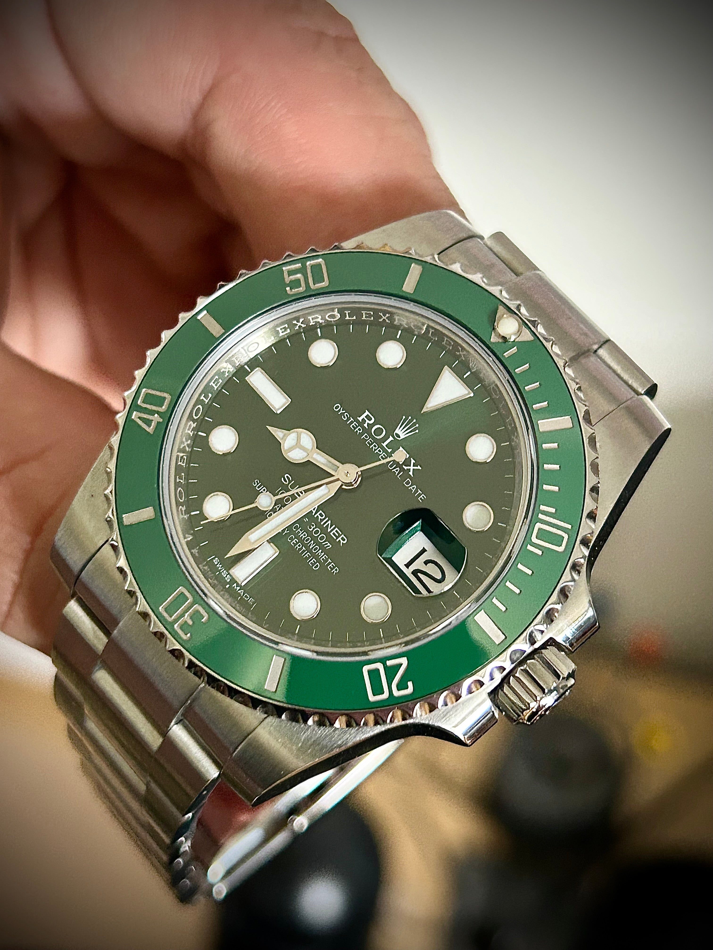 2018 ROLEX SUBMARINER DATE 116610LV, HULK, FULL SET, INC GST