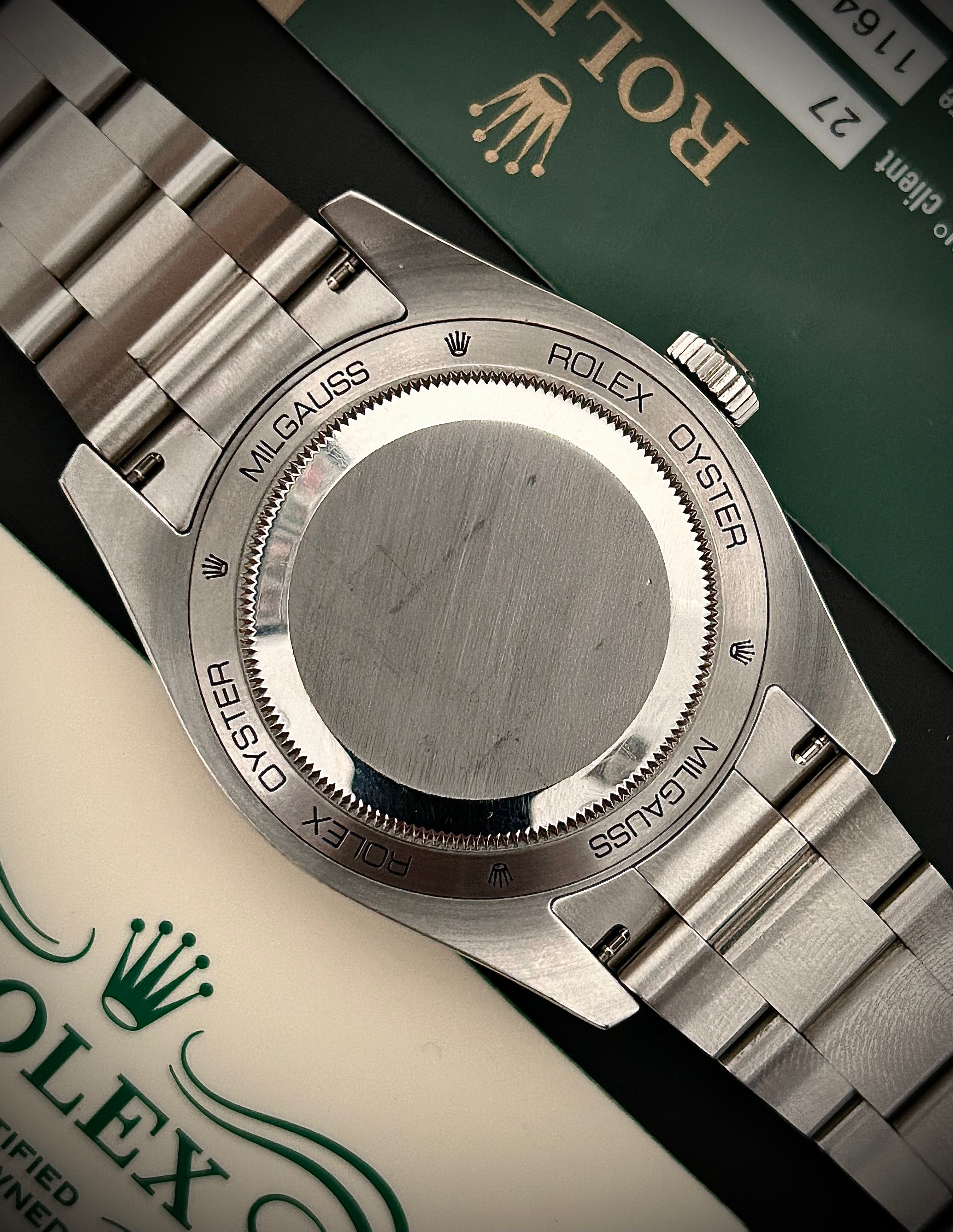 2008 ROLEX MILGAUSS, 116400, FULL SET, INC GST