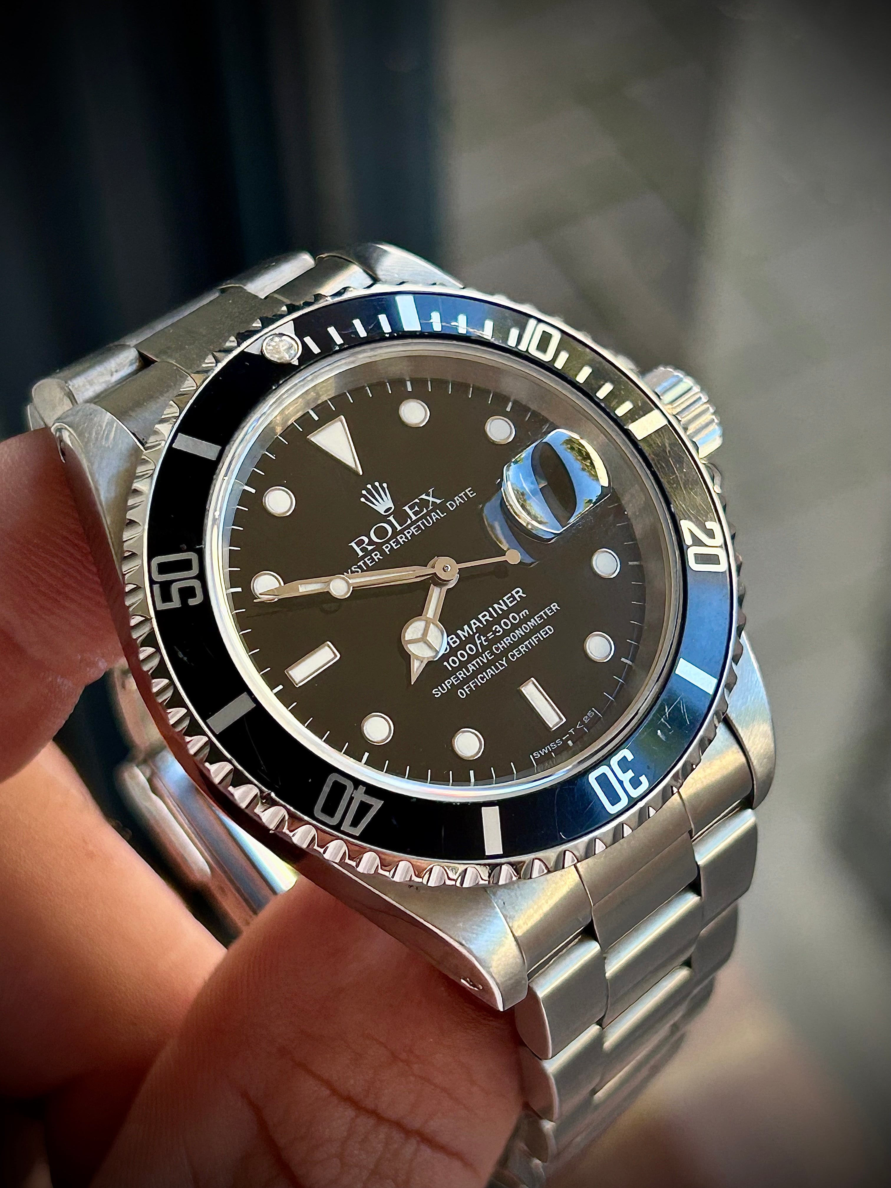 1996 ROLEX SUBMARINER DATE, 16610, FULL SET, INC GST