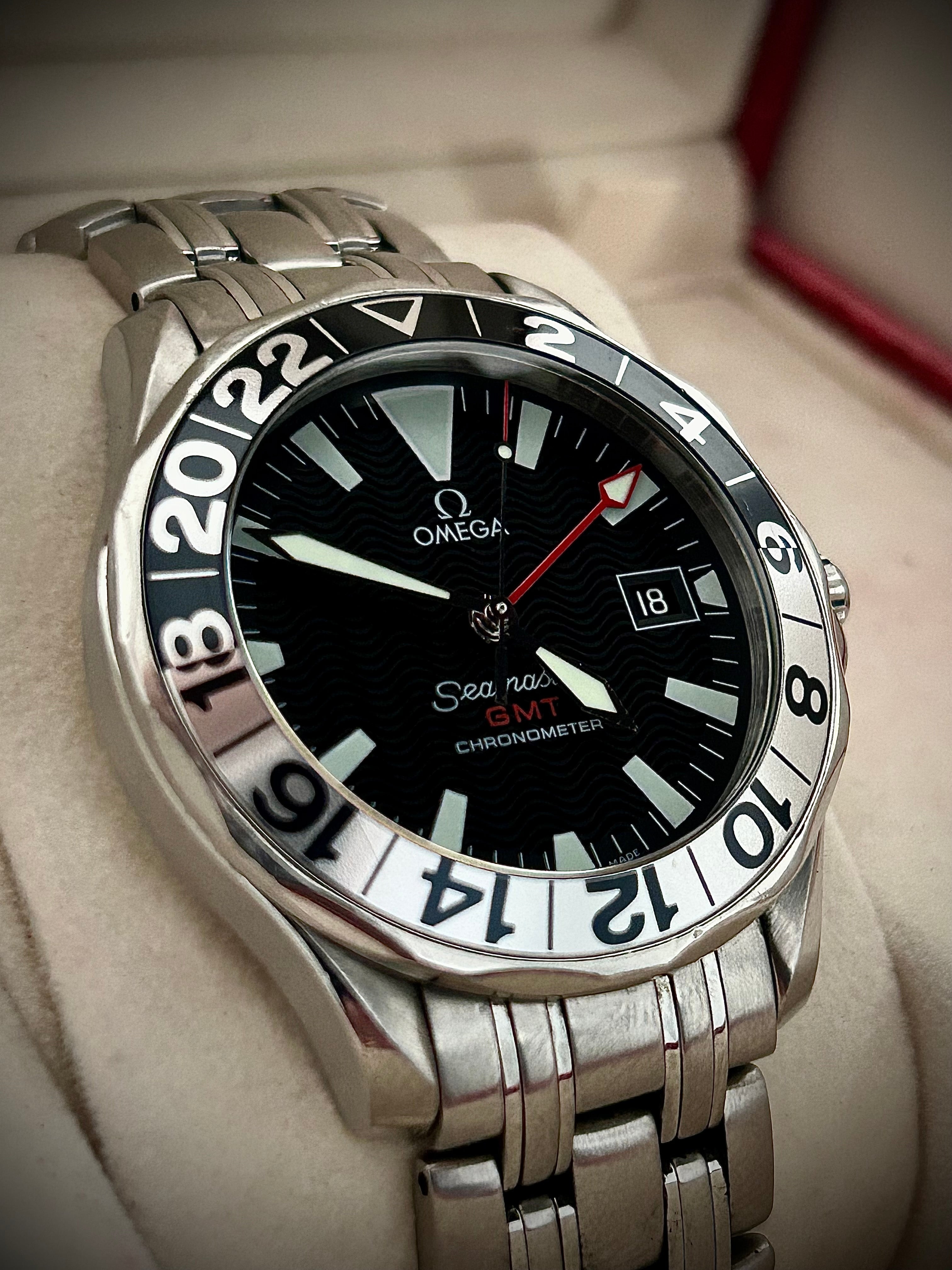 OMEGA SEAMASTER GMT 50TH ANNIVERSARY, BOX AND BOOKLET, INC GST