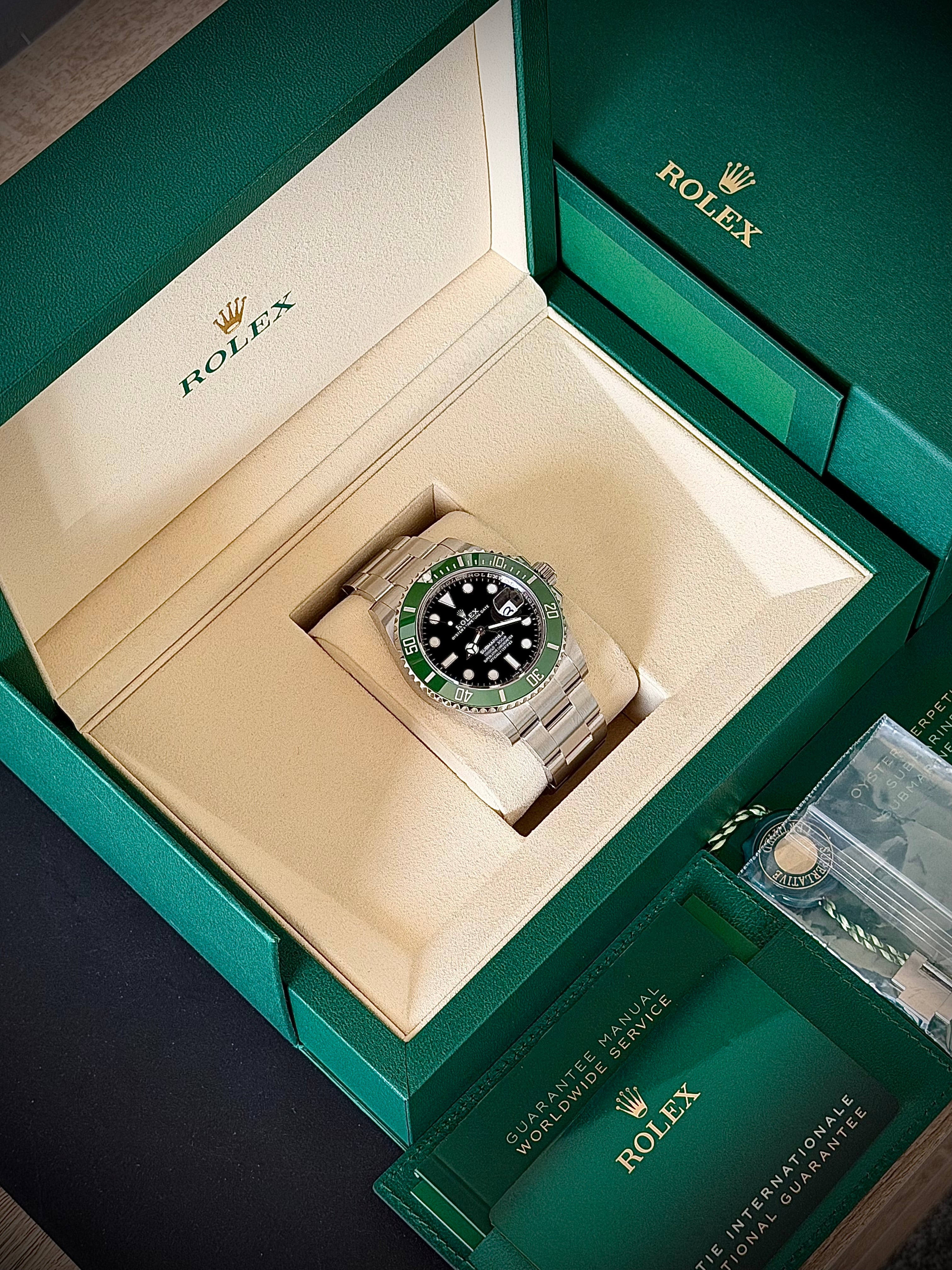 2025 ROLEX SUBMARINER DATE, 126610LV, STARBUCKS, FULL SET, INC GST