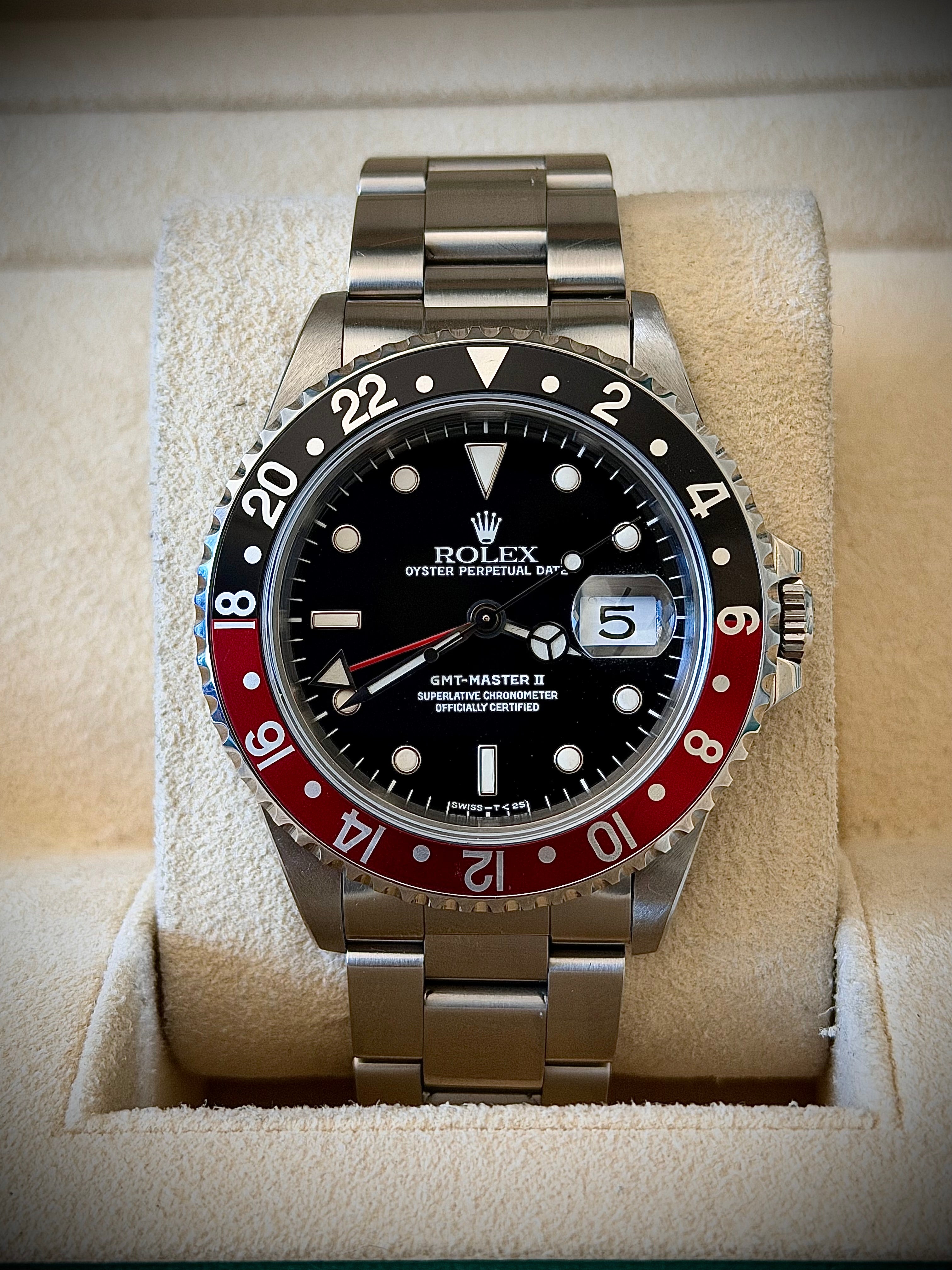 1995 ROLEX GMT-MASTER II “COKE”, 16710, WATCH ONLY, INC GST