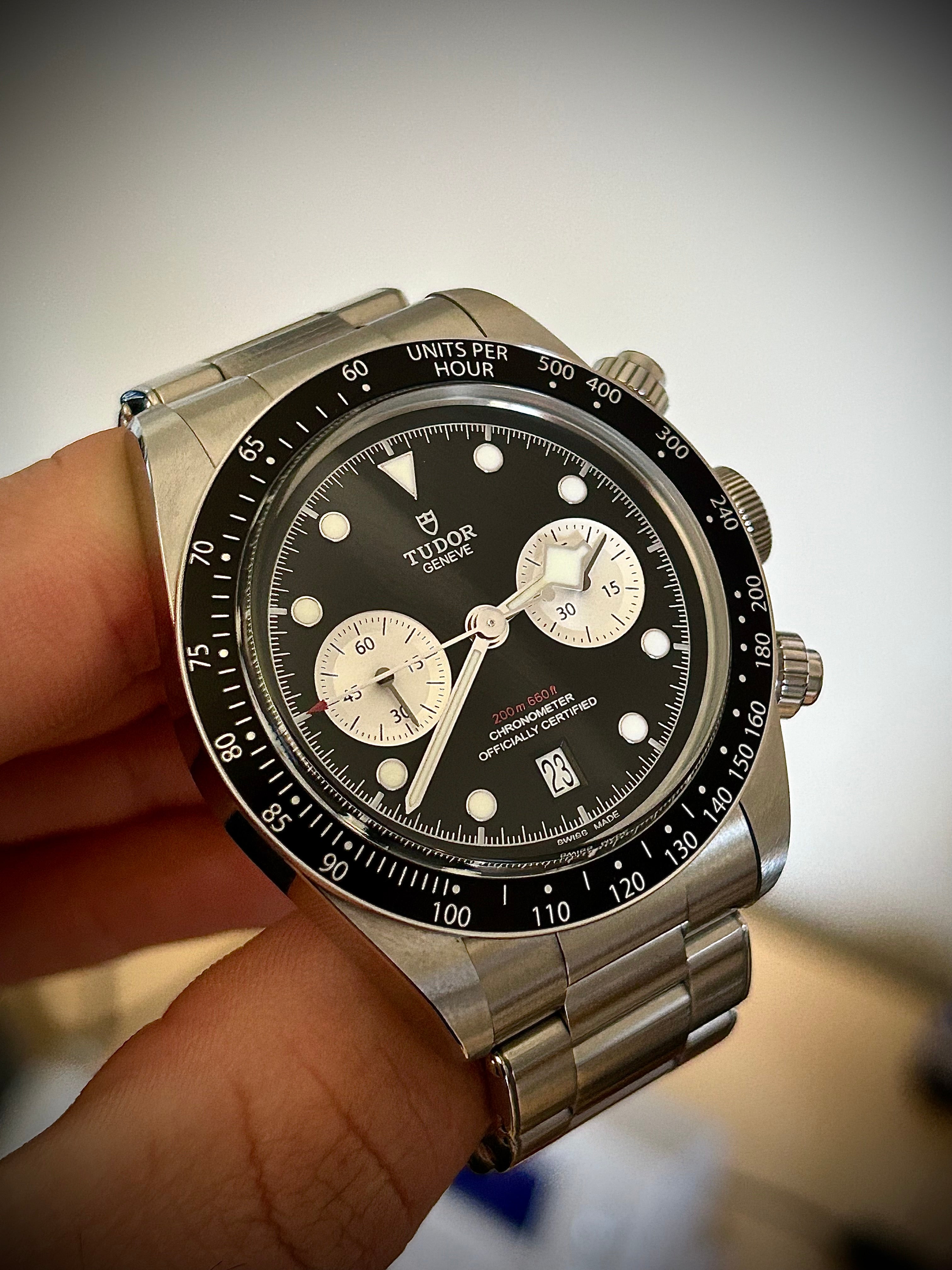 2022 TUDOR BLACK CHRONO REVERSE PANDA, FULL SET, INC GST