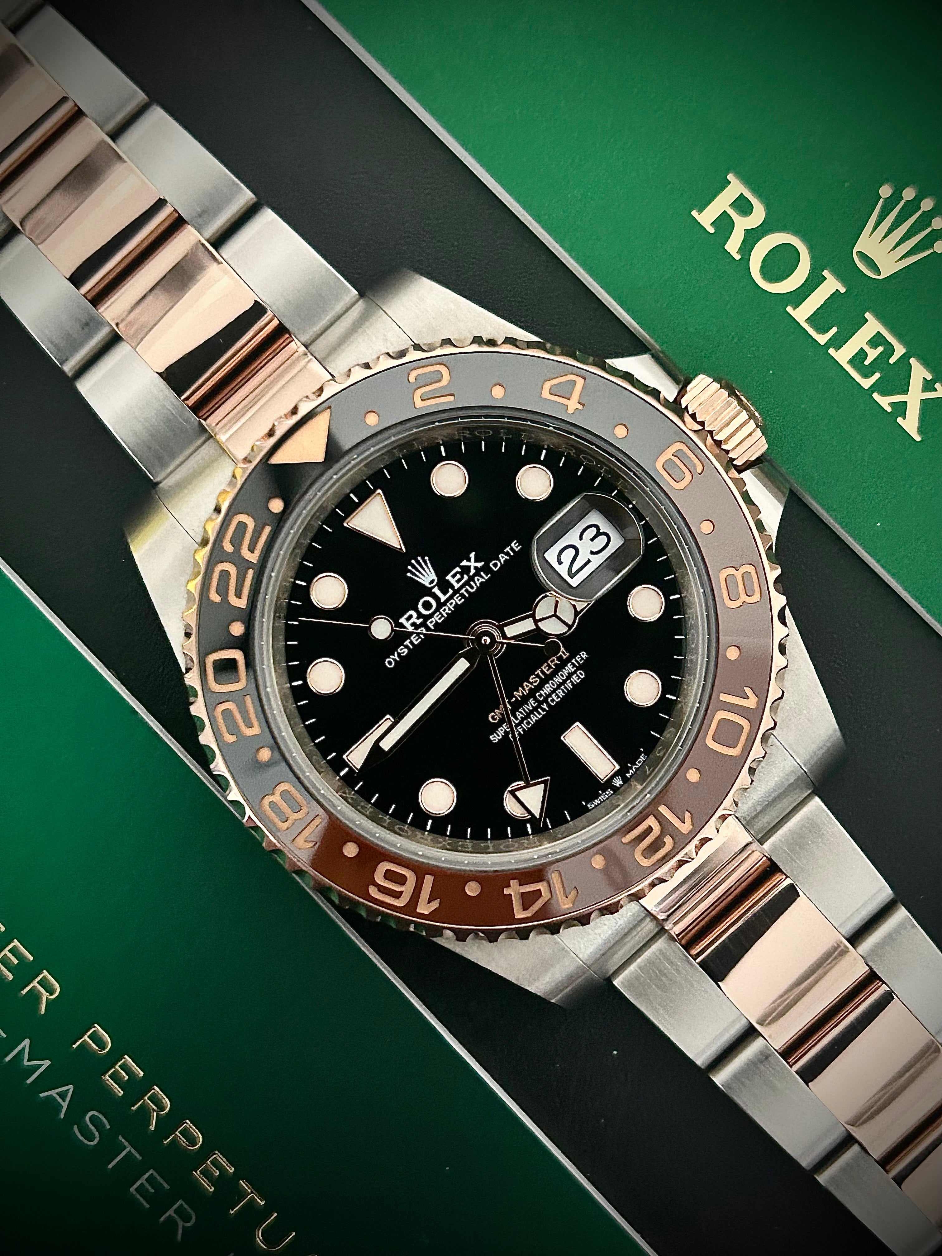 2020 ROLEX GMT MASTER II, ROOTBEER, 126711CHNR, FULL SET, INC GST