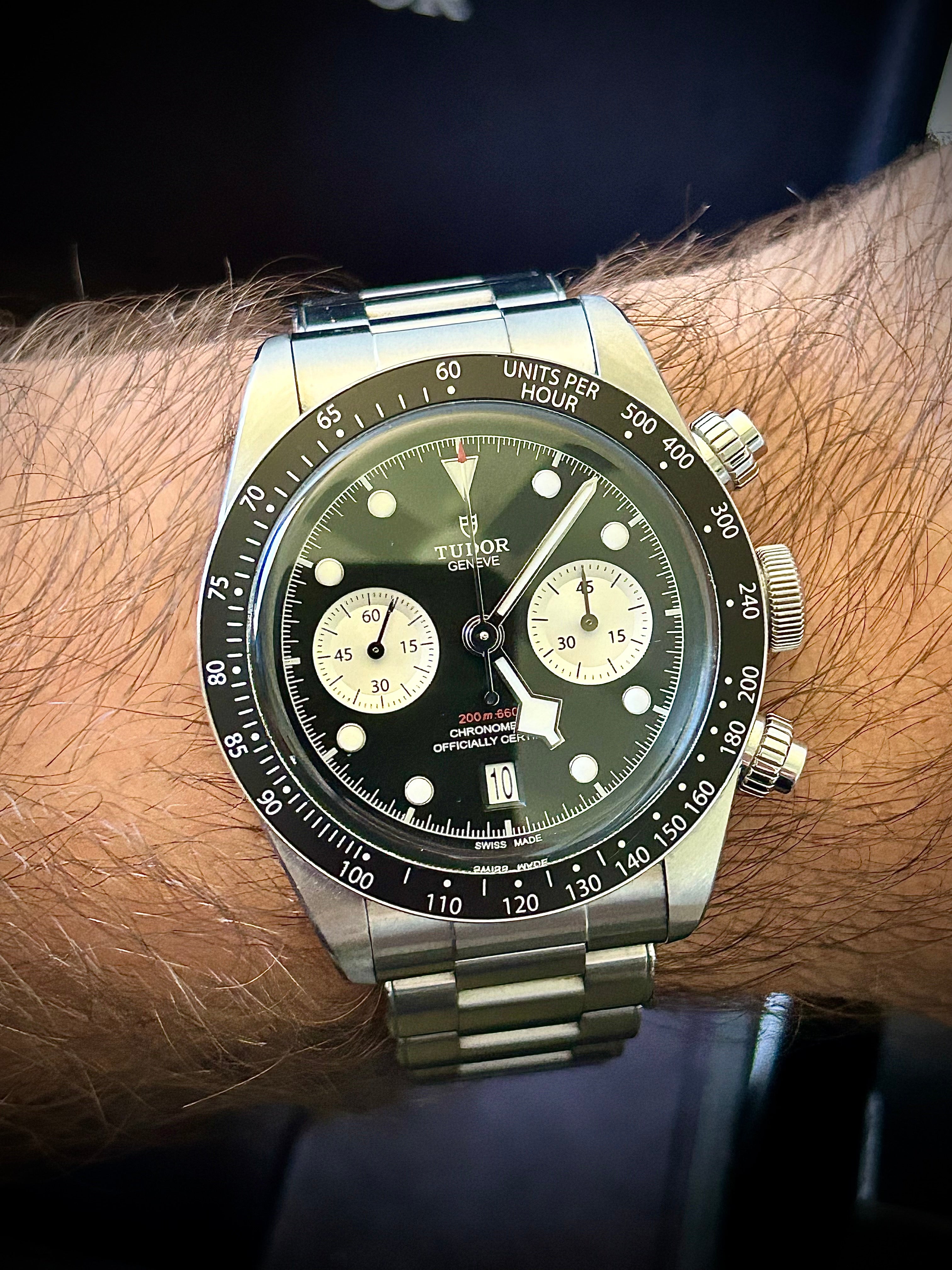 2021 TUDOR BLACK CHRONO REVERSE PANDA, FULL SET, INC GST