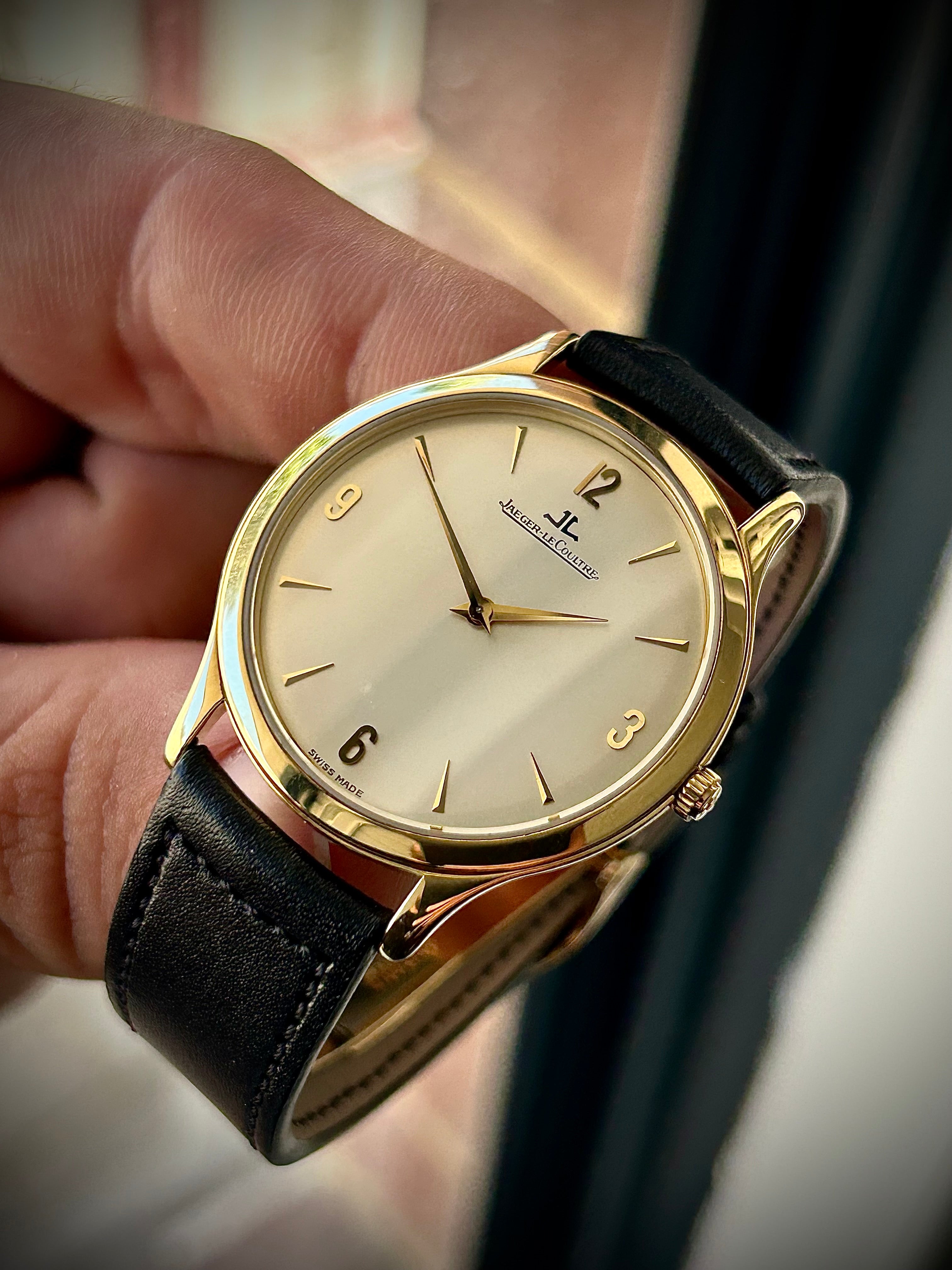 1997 JAEGER-LECOULTRE MASTER CONTROL, ULTRA THIN, 145.1.79, FULL SET, SERVICED, INC GST