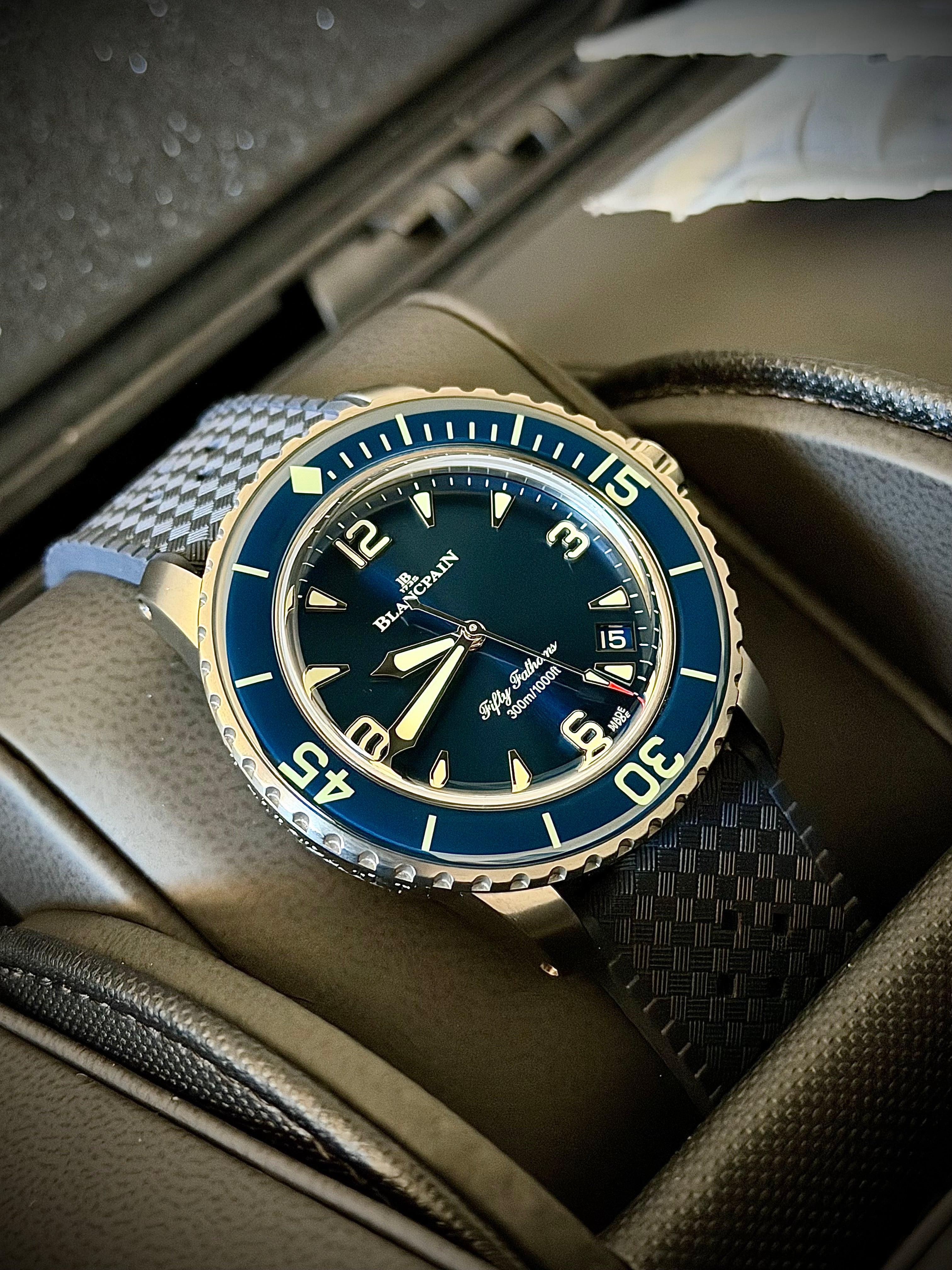 2025 BLANCPAIN FIFTY FATHOMS AUTOMATIQUE, 5010-12B40-O64B, BLUE DIAL, FULL SET, INC GST