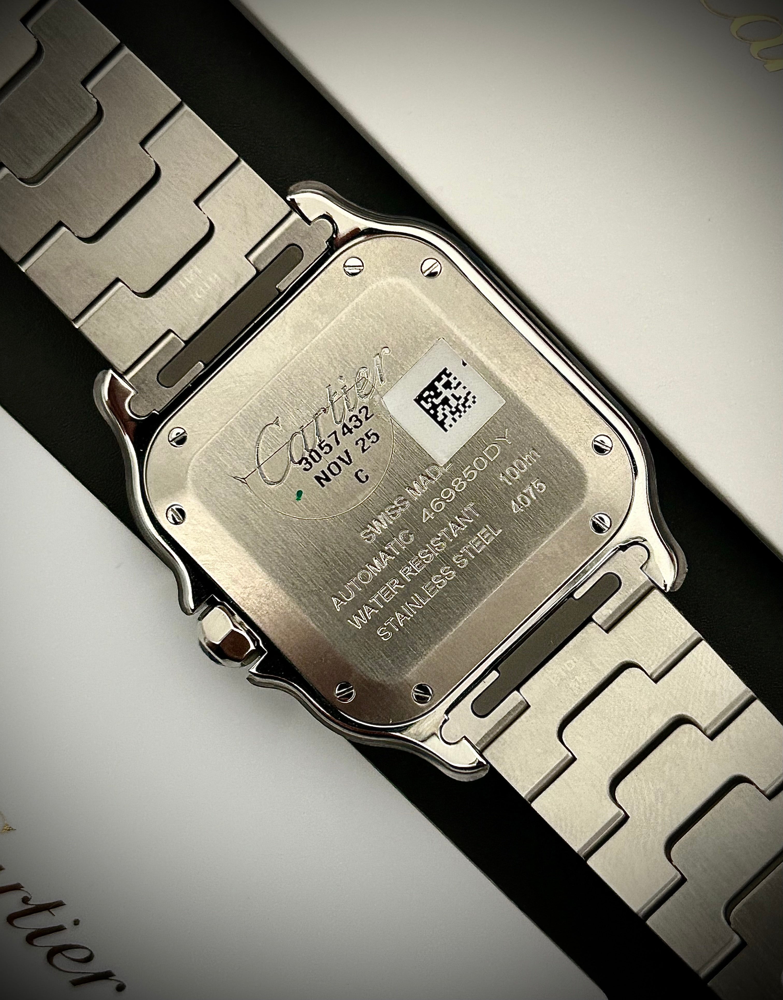 2024 CARTIER SANTOS DE CARTIER MEDIUM, WSSA0029, FULL SET, INC GST