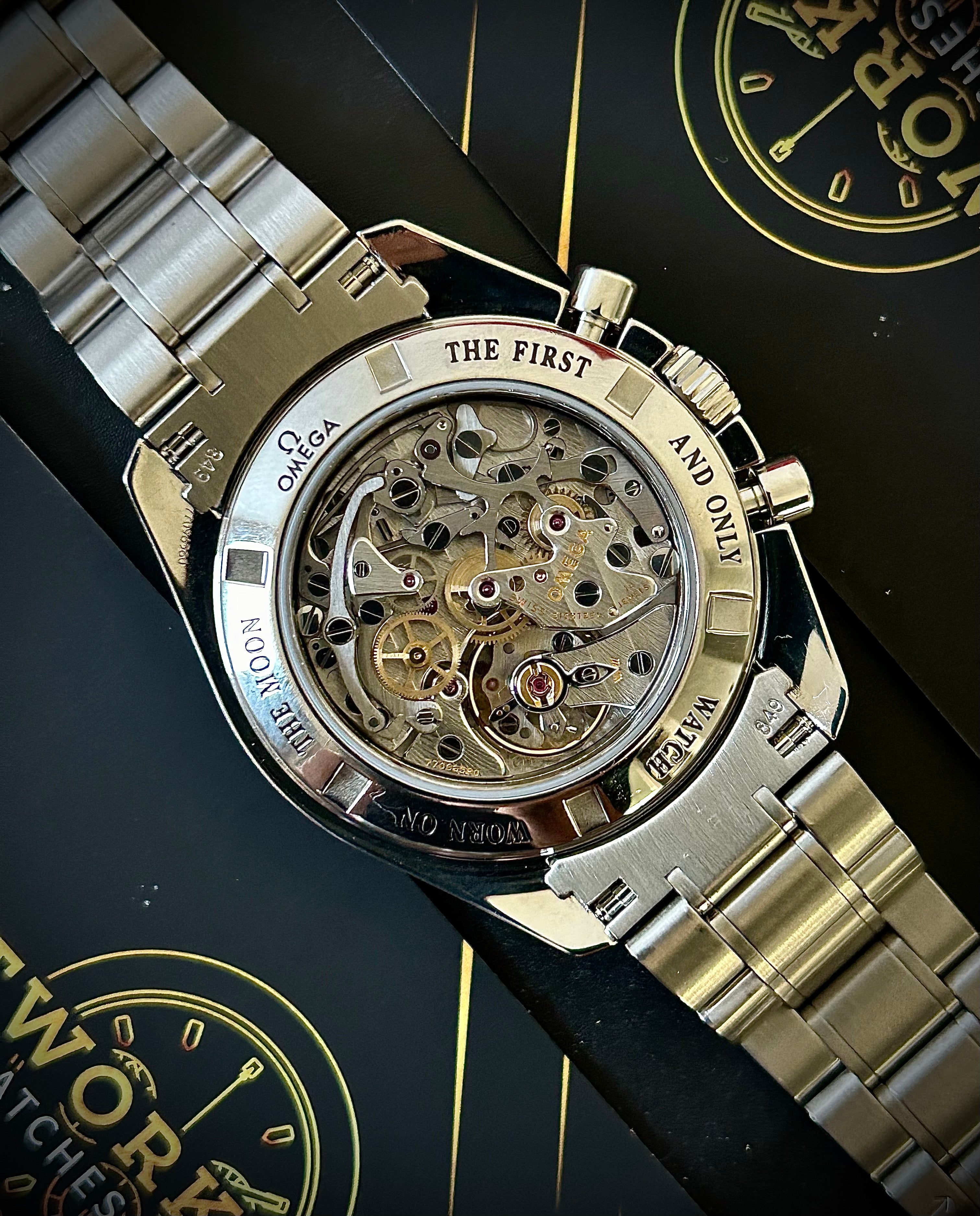 2000 OMEGA SPEEDMASTER MOONWATCH, WATCH AND BOX, FULLY SERVICED, INC GST