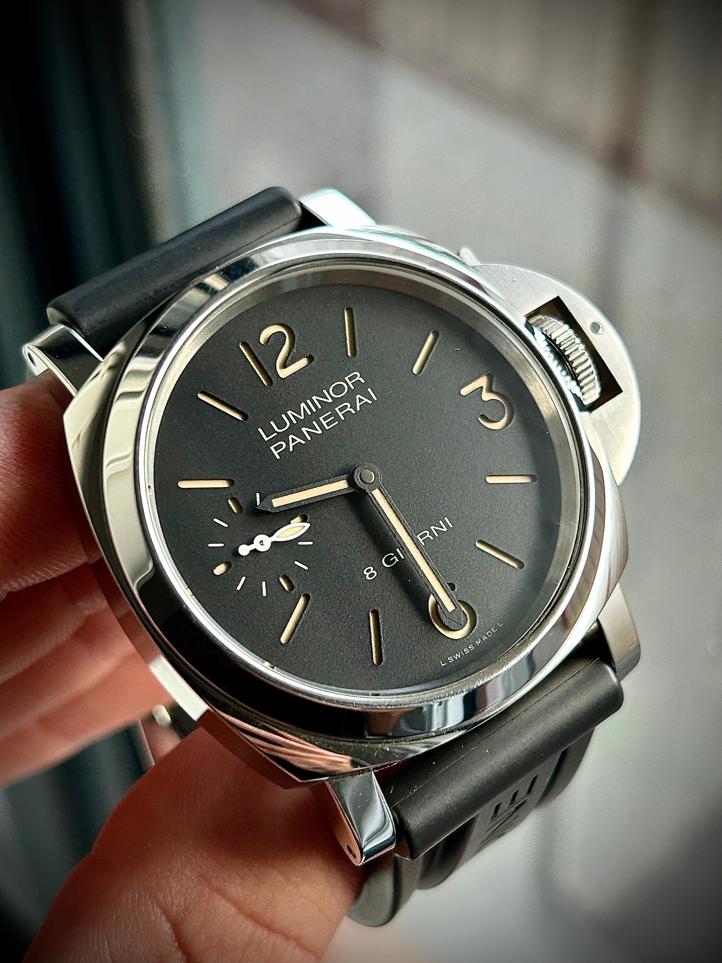 2022 PANERAI LUMINOR 8 GIORNI, PAM00915, BOX AND PAPERS, INC GST