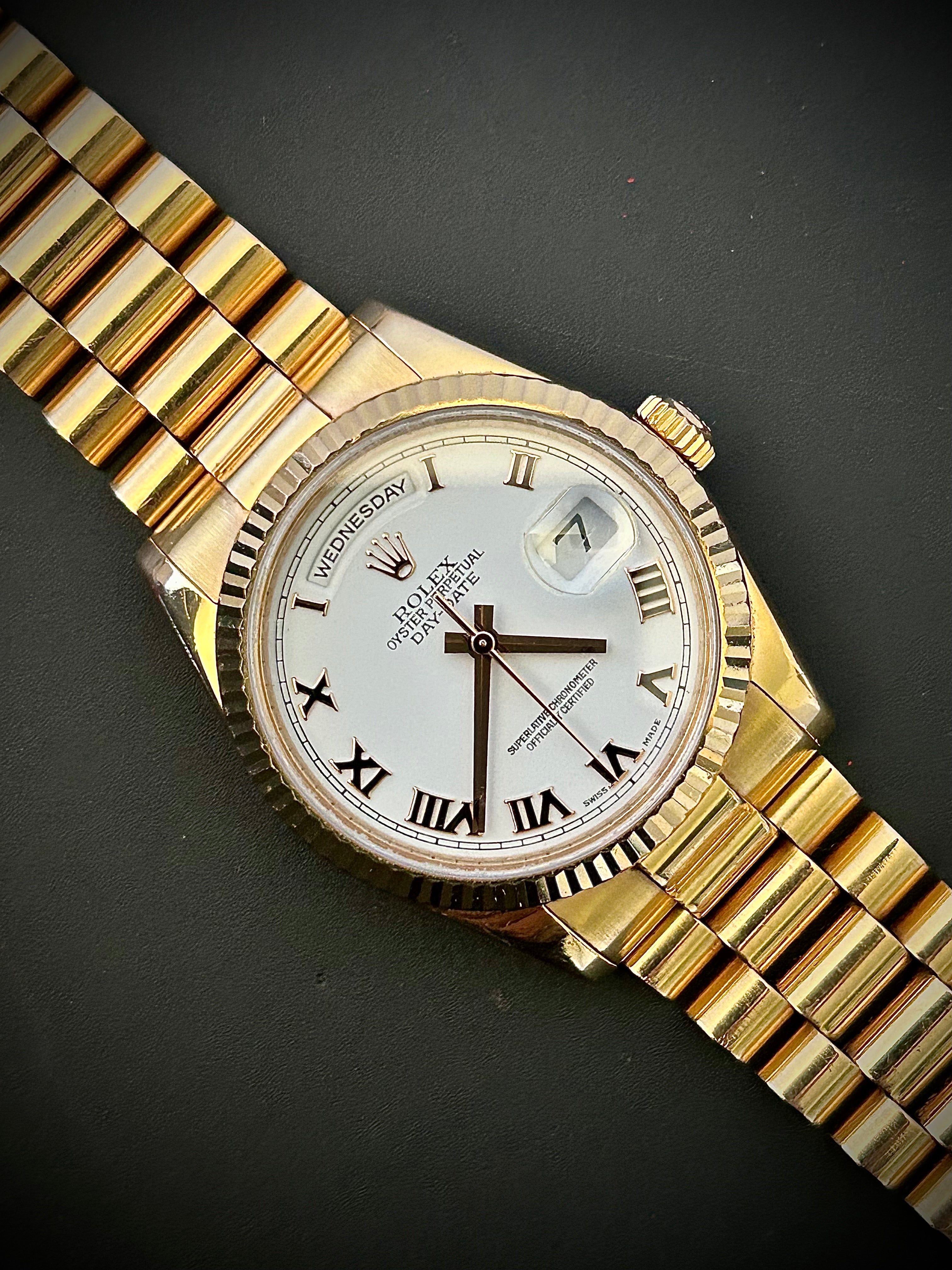 2008 ROLEX DAY-DATE 36, 118235, ROSE GOLD, WATCH ONLY, INC GST