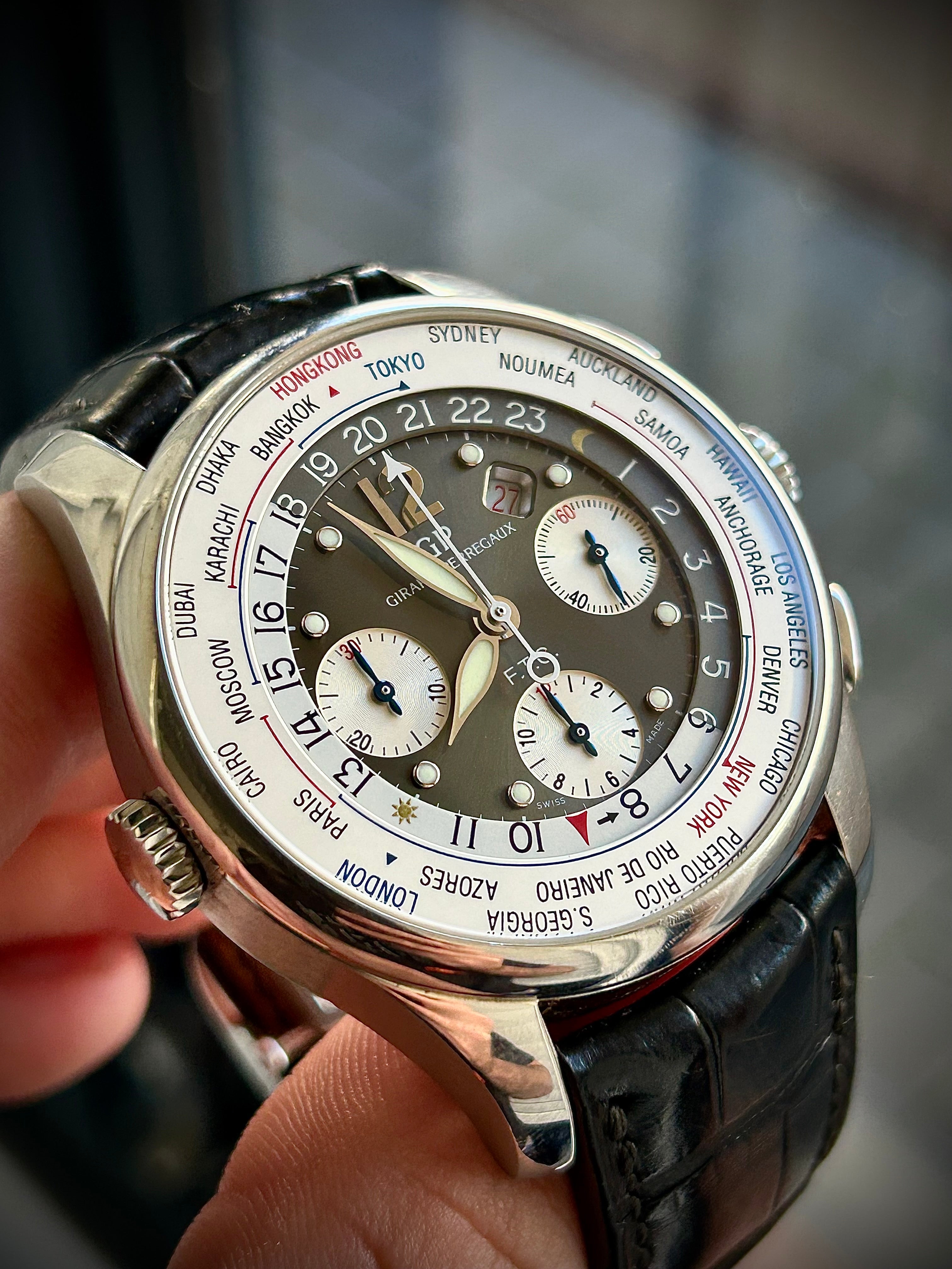 GIRARD PERREGAUX WW.TC, FTC, FULL SET, INC GST