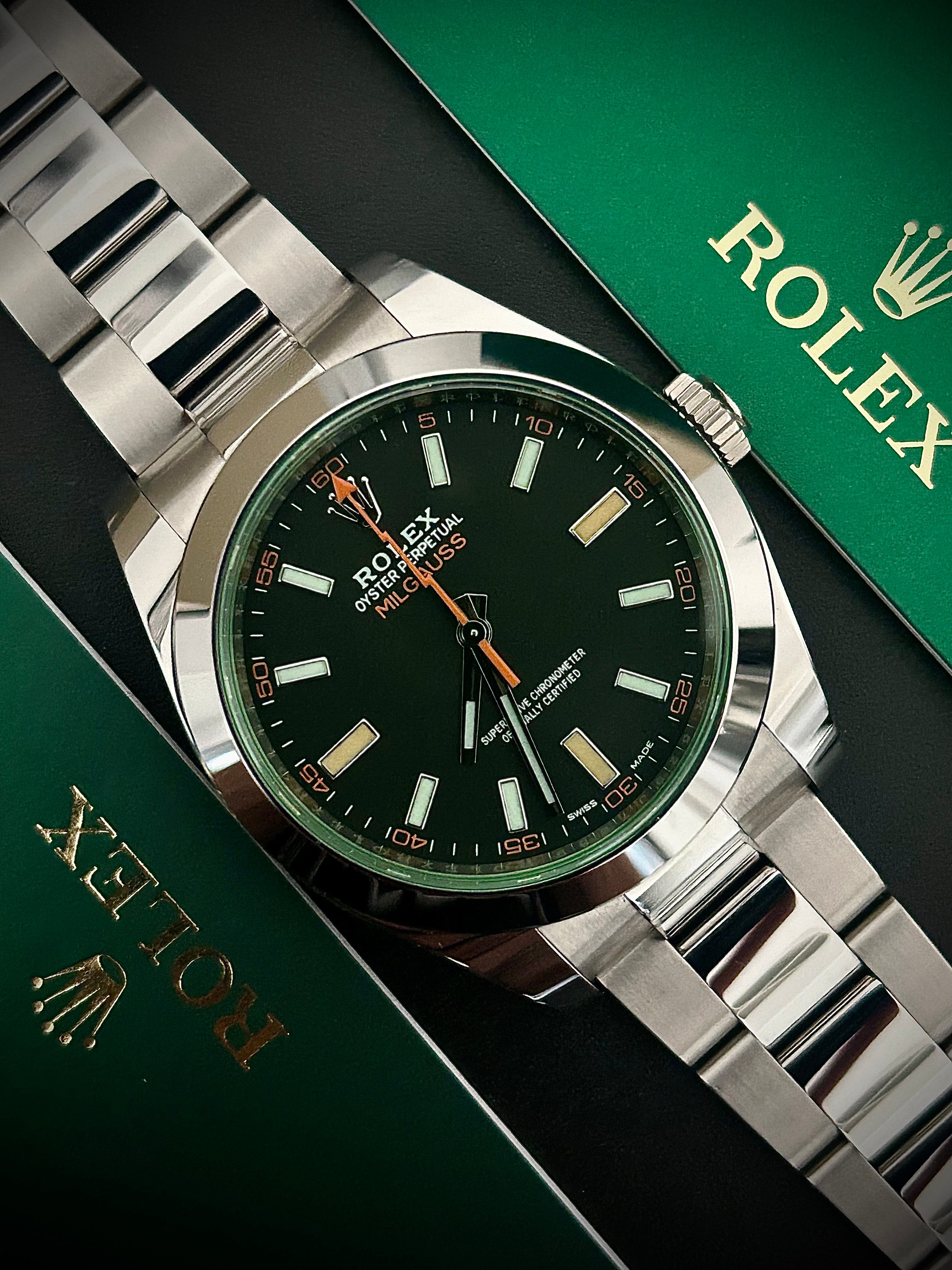 2021 ROLEX MILGAUSS, MINT, 116400GV, FULL SET