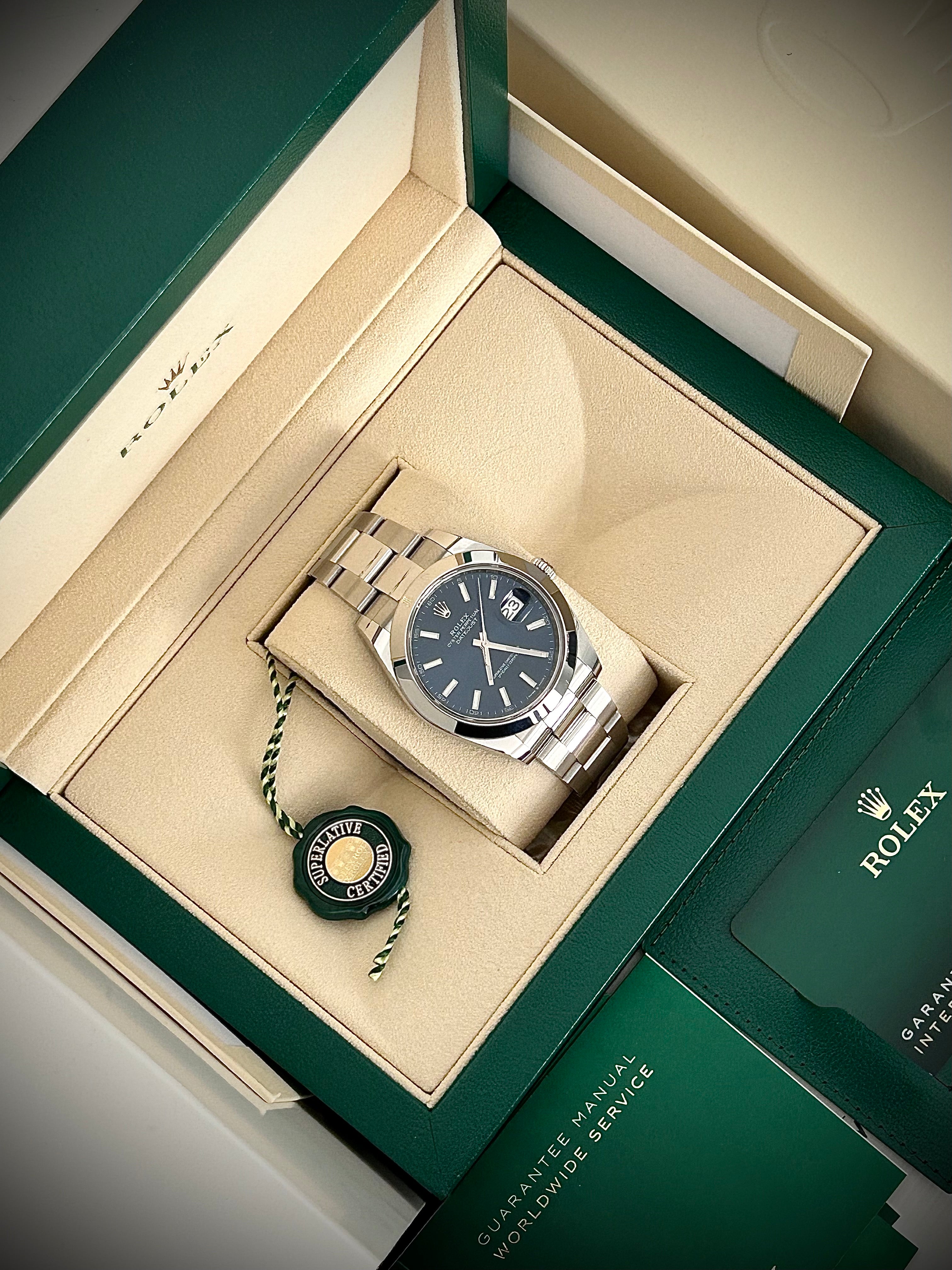 2022 ROLEX DATEJUST 41, 126300, FULL SET, INC GST