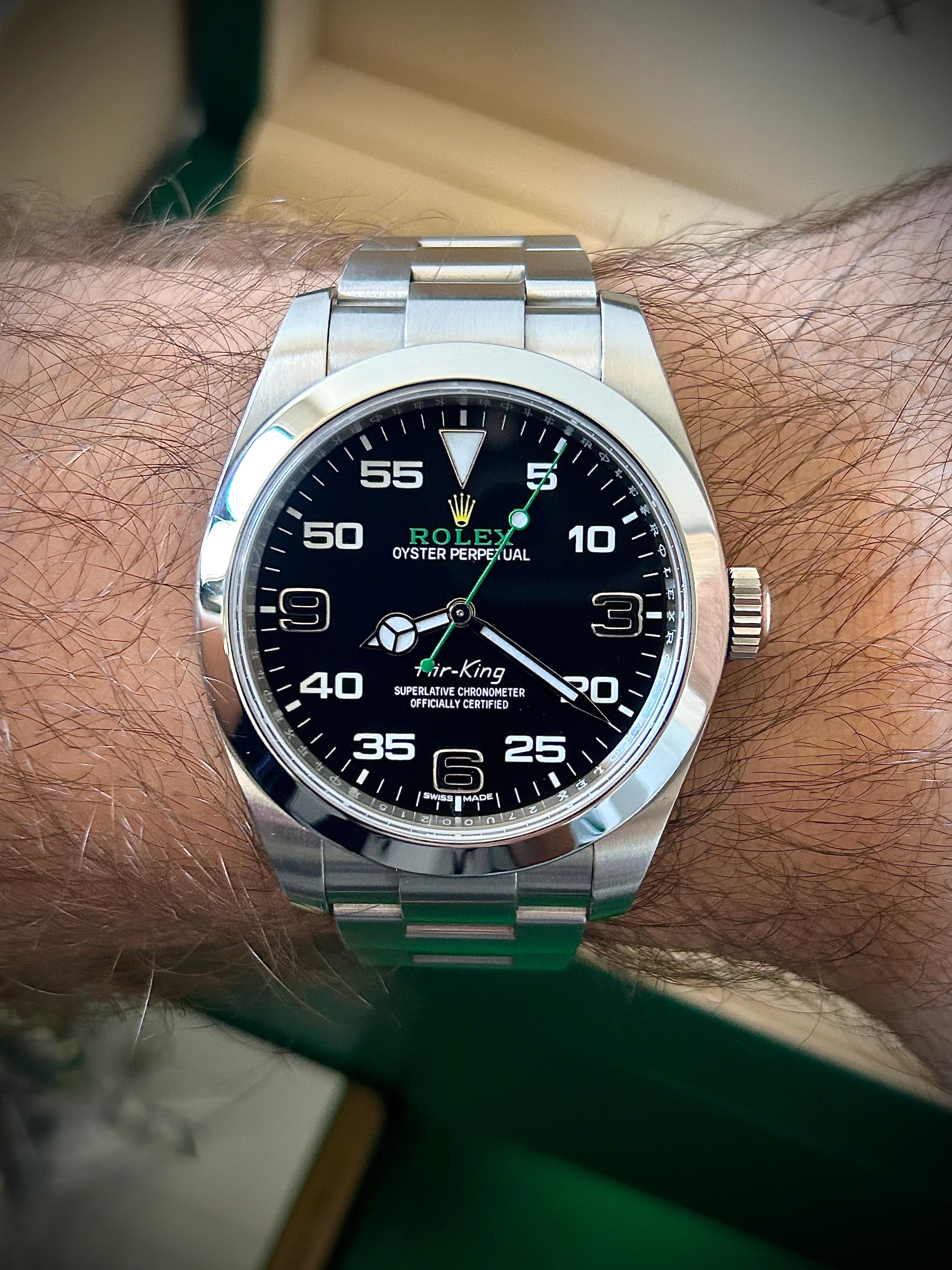 2017 ROLEX AIR KING, 116900, FULL SET, INC GST