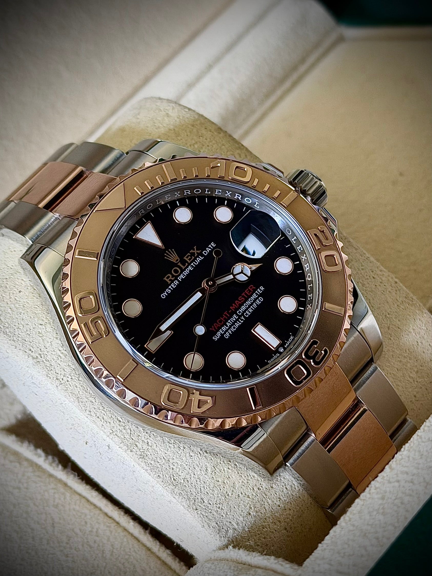 2022 ROLEX YACHT-MASTER 40, 126621, BLACK DIAL, BOX & PAPERS, INC GST