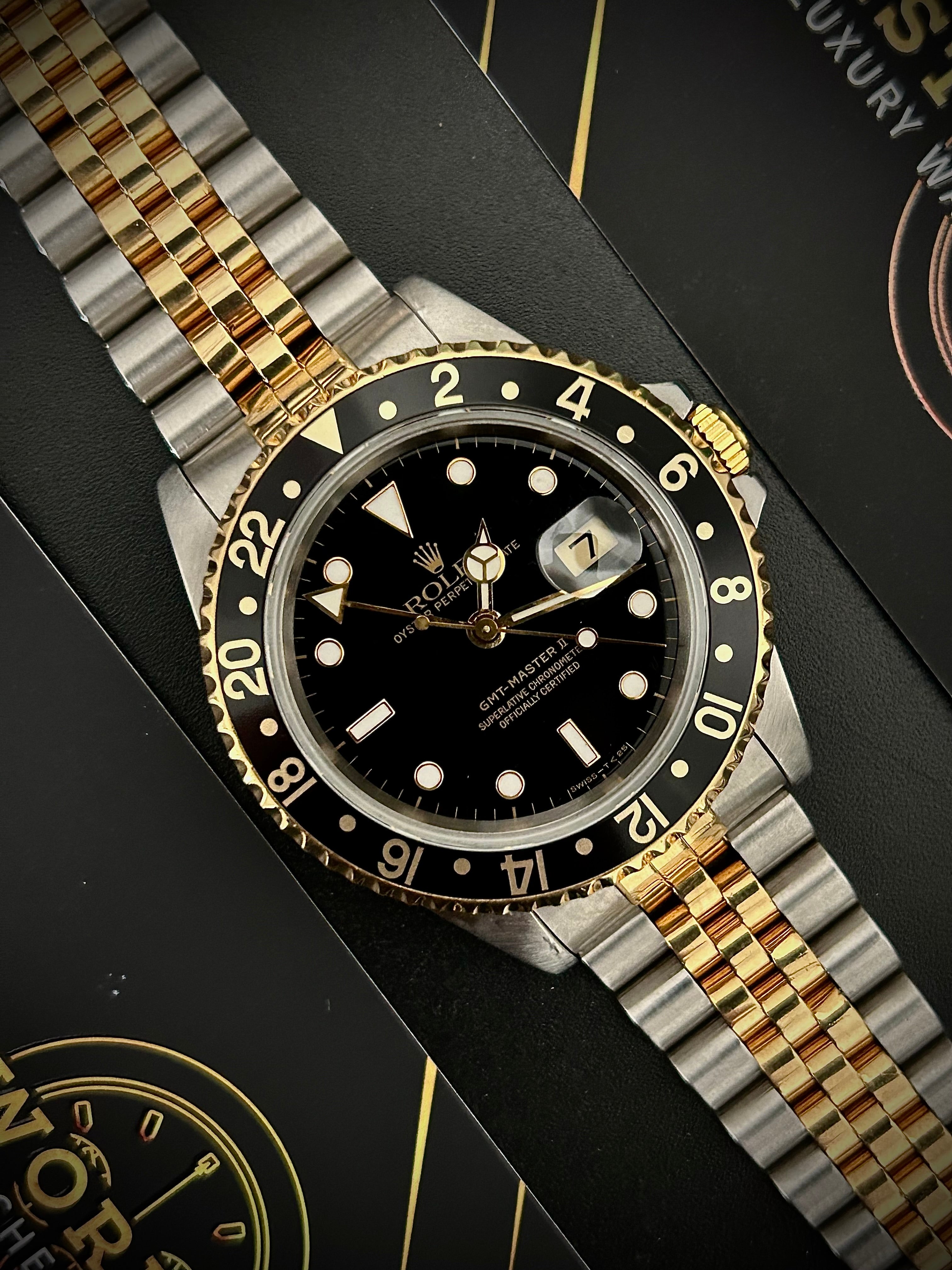 1995 ROLEX GMT MASTER II, 16713, INC GST