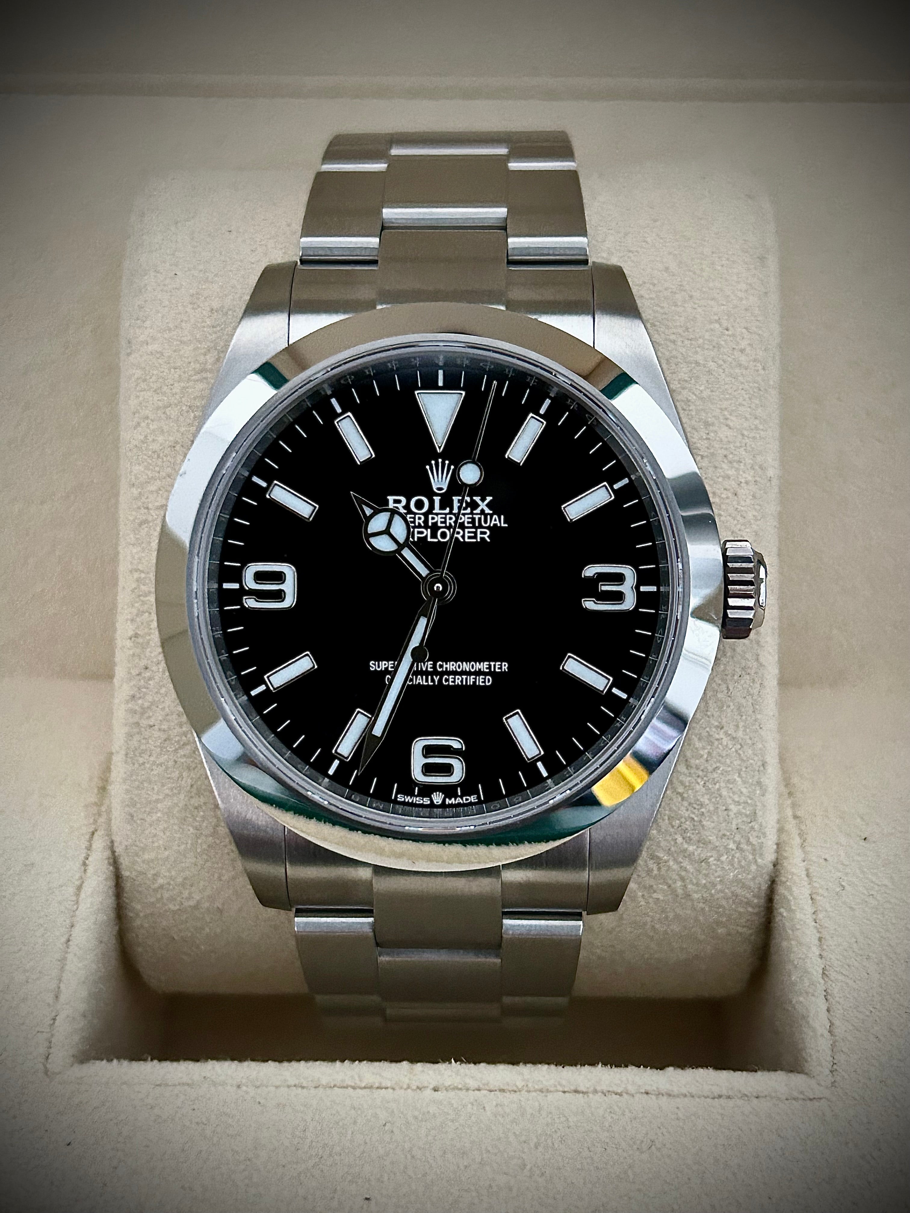 2024 ROLEX EXPLORER, 224270, FULL SET, INC GST