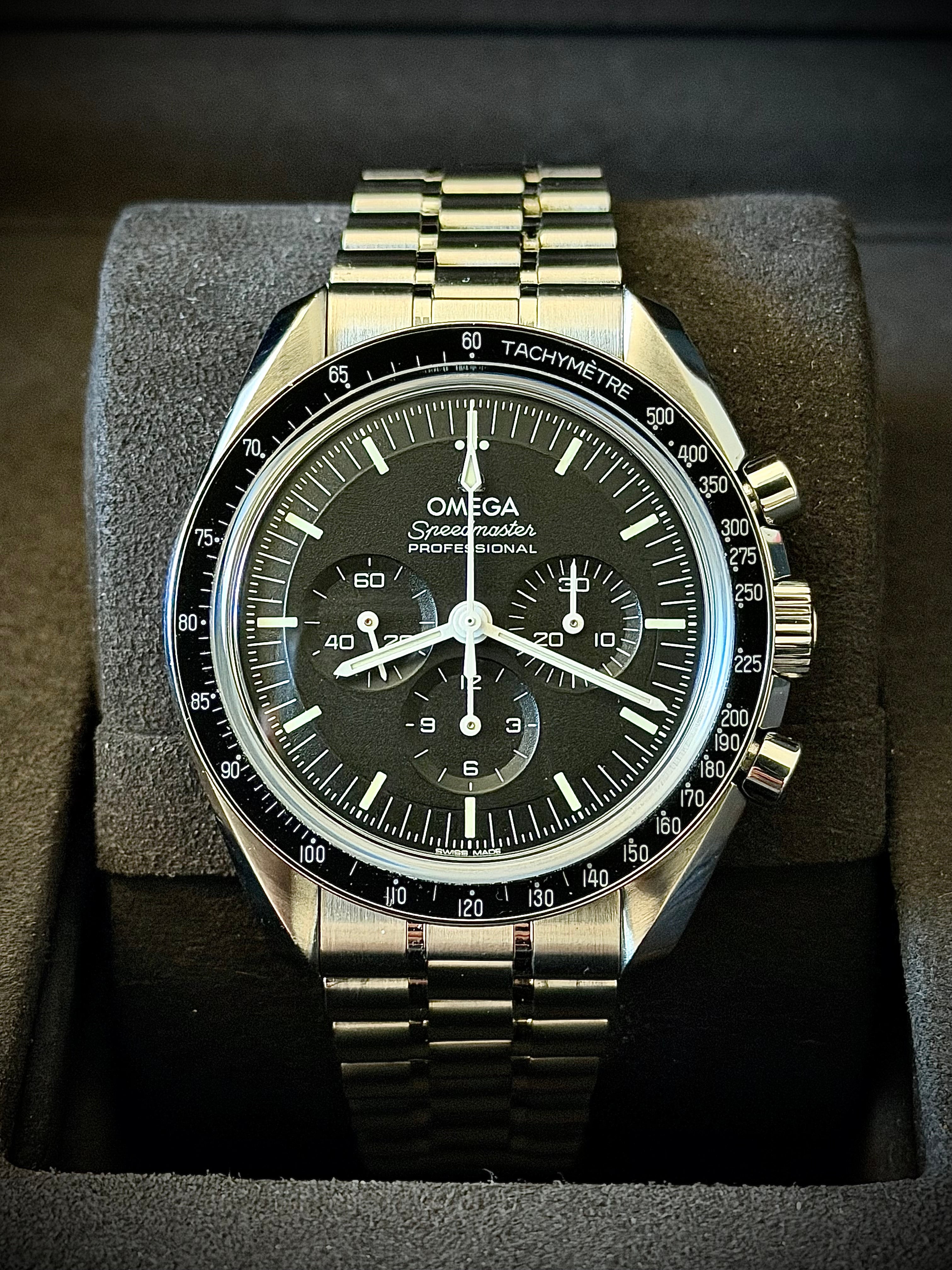 2021 OMEGA SPEEDMASTER PROFESSIONAL, SAPPHIRE SANDWICH , FULL SET, INC GST