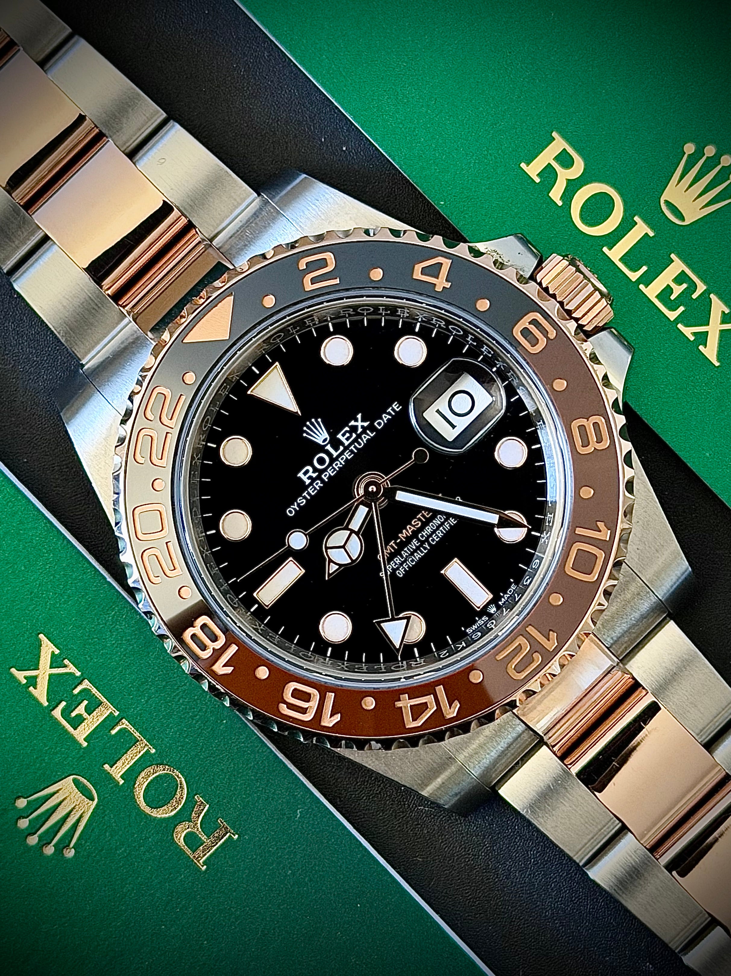 2020 ROLEX GMT MASTER II, ROOTBEER, 126711CHNR, FULL SET, INC GST