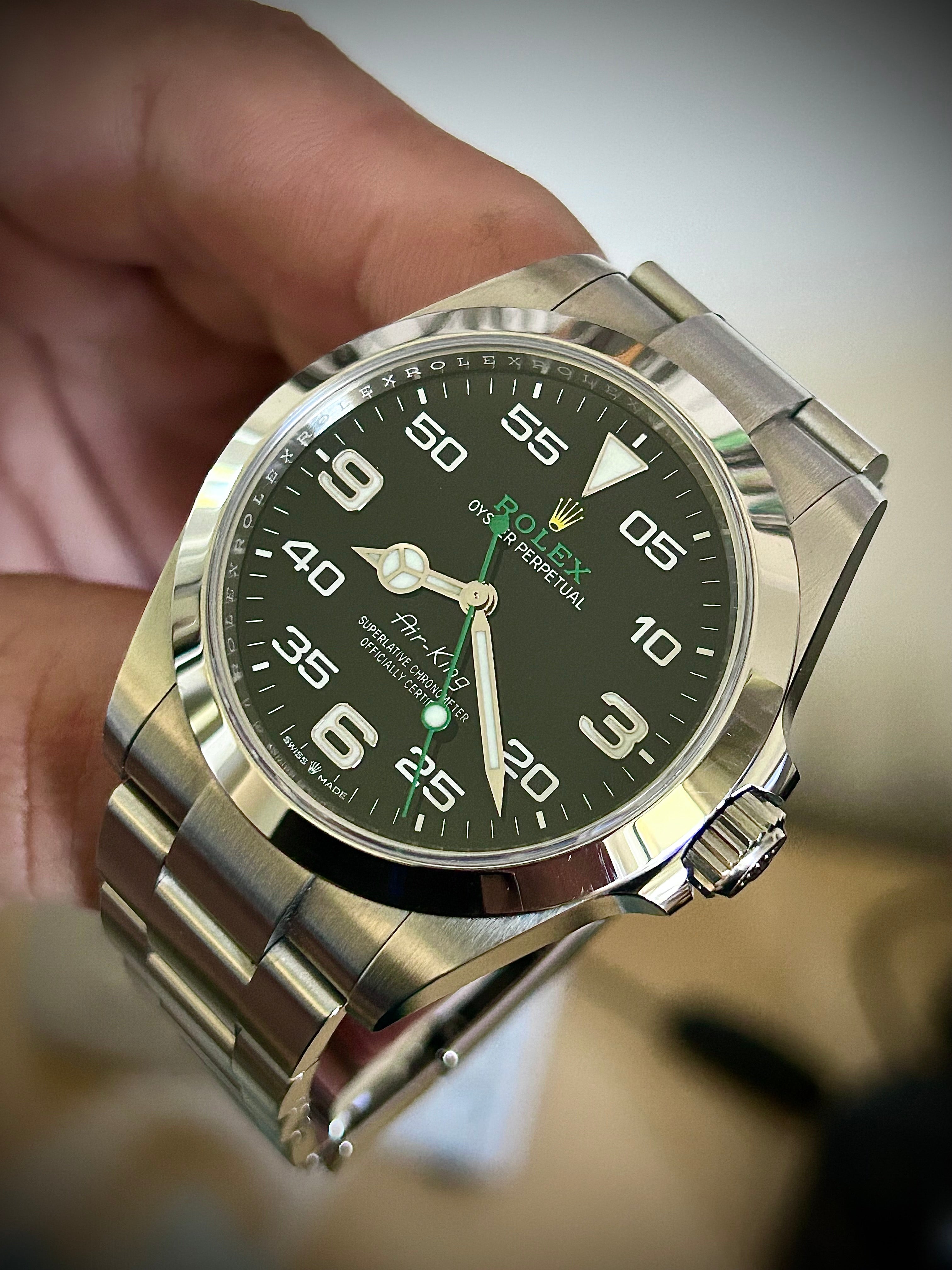 2024 ROLEX AIR KING, 126900, FULL SET, INC GST