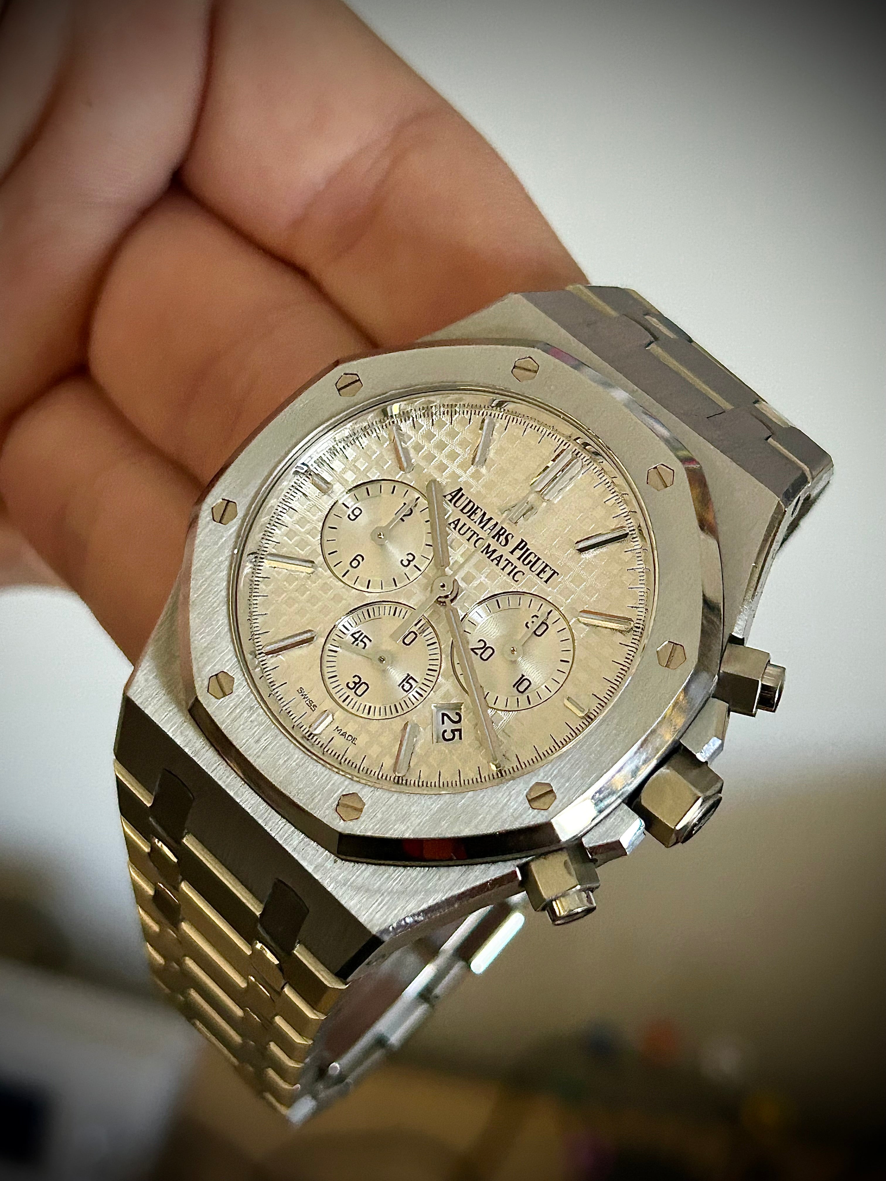 2016 AUDEMARS PIGUET ROYAL OAK CHRONOGRAPH, FULL SET, INC GST