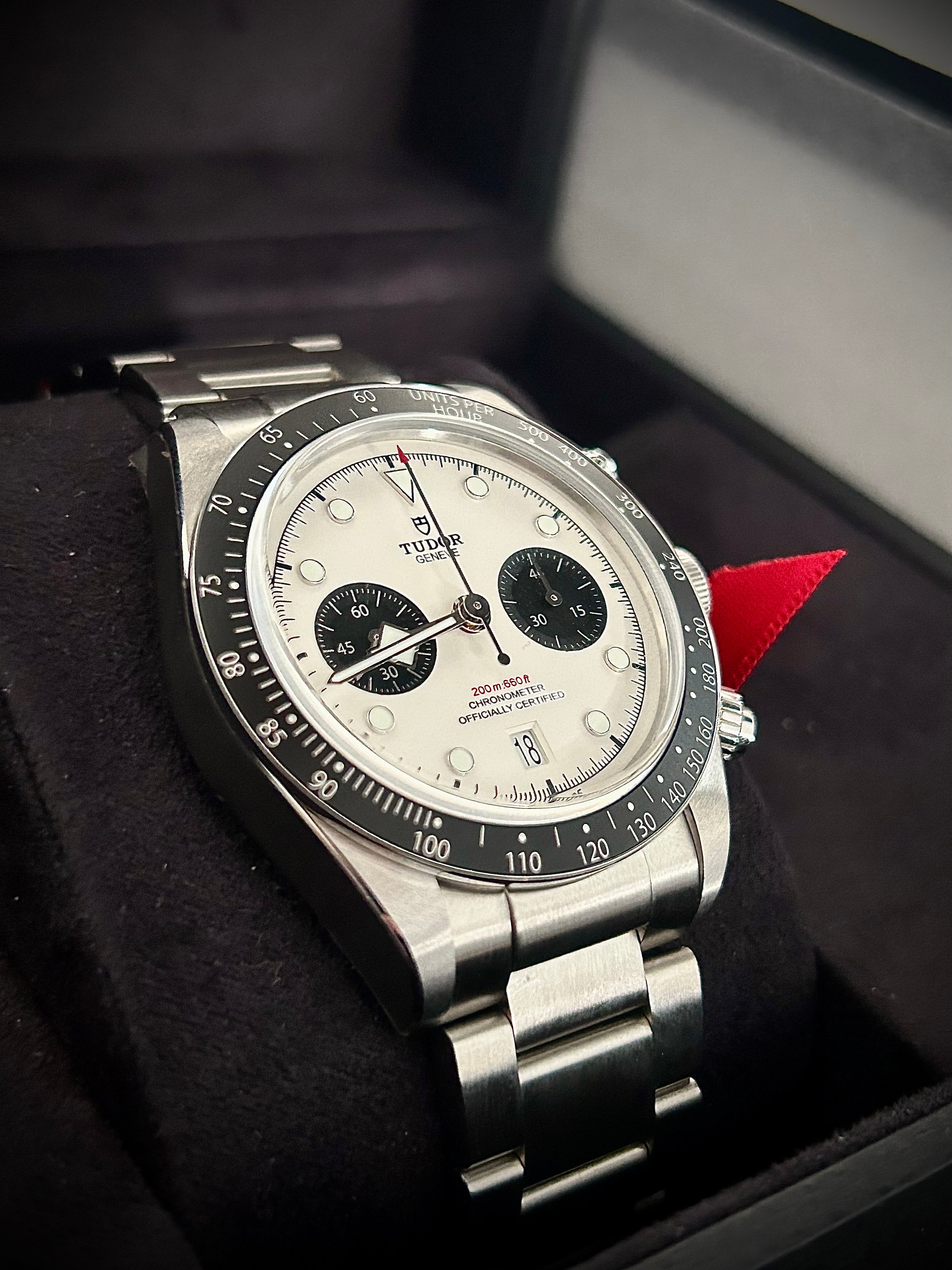 2023 TUDOR BLACK CHRONO “PANDA”, FULL SET, INC GST