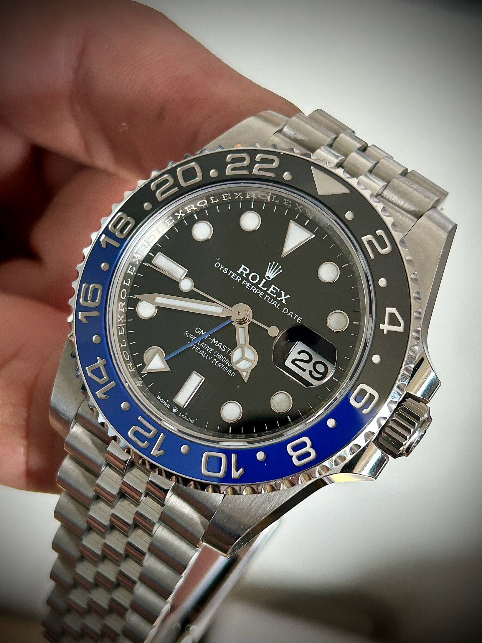 2021 ROLEX GMT MASTER II, BATGIRL, 126710BLNR, FULL SET, INC GST