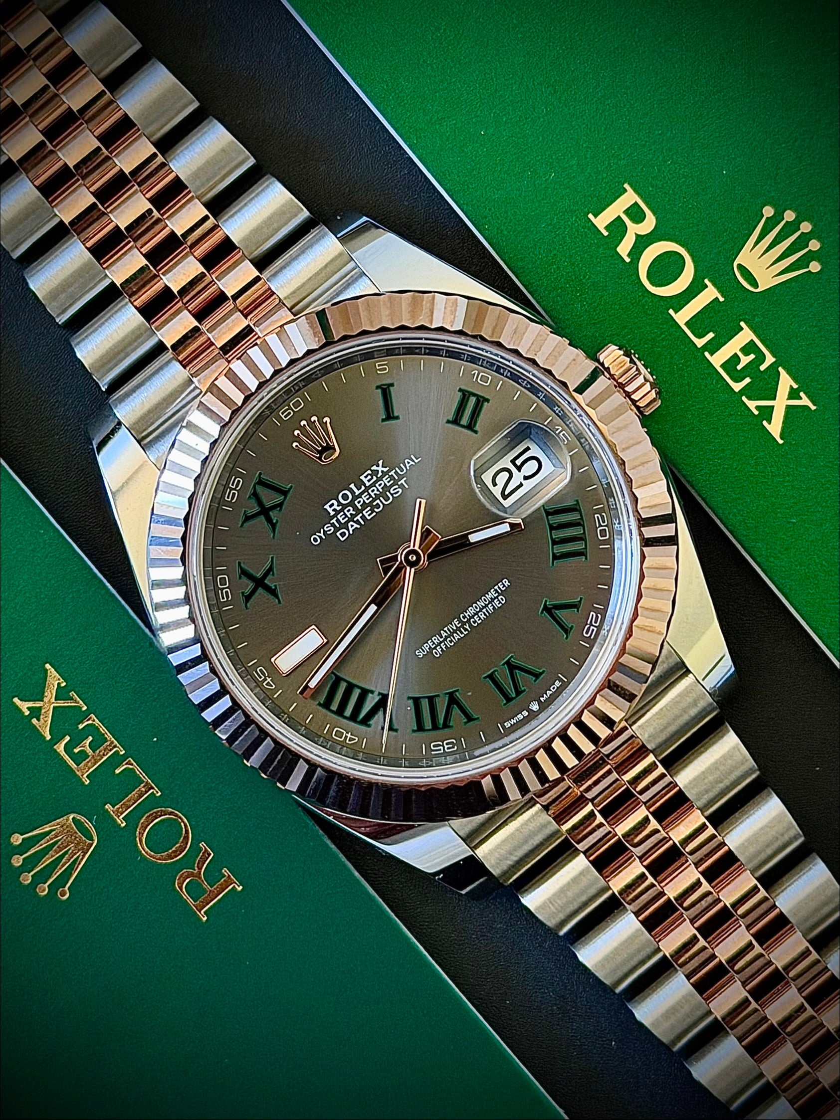 2022 ROLEX DATEJUST 41 WIMBLEDON, 126331, FULL SET, INC GST