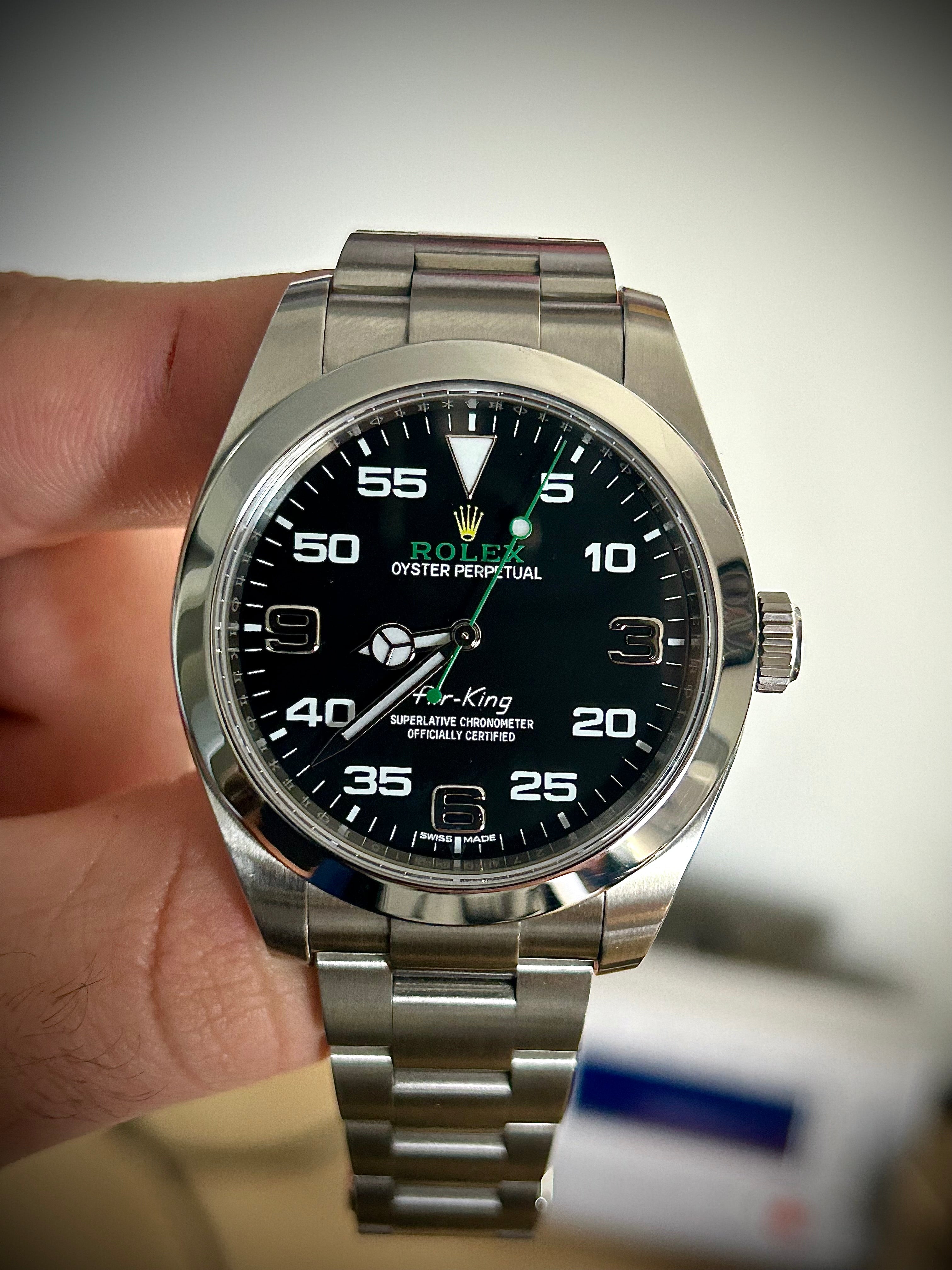 2017 ROLEX AIR KING, 116900, FULL SET, INC GST