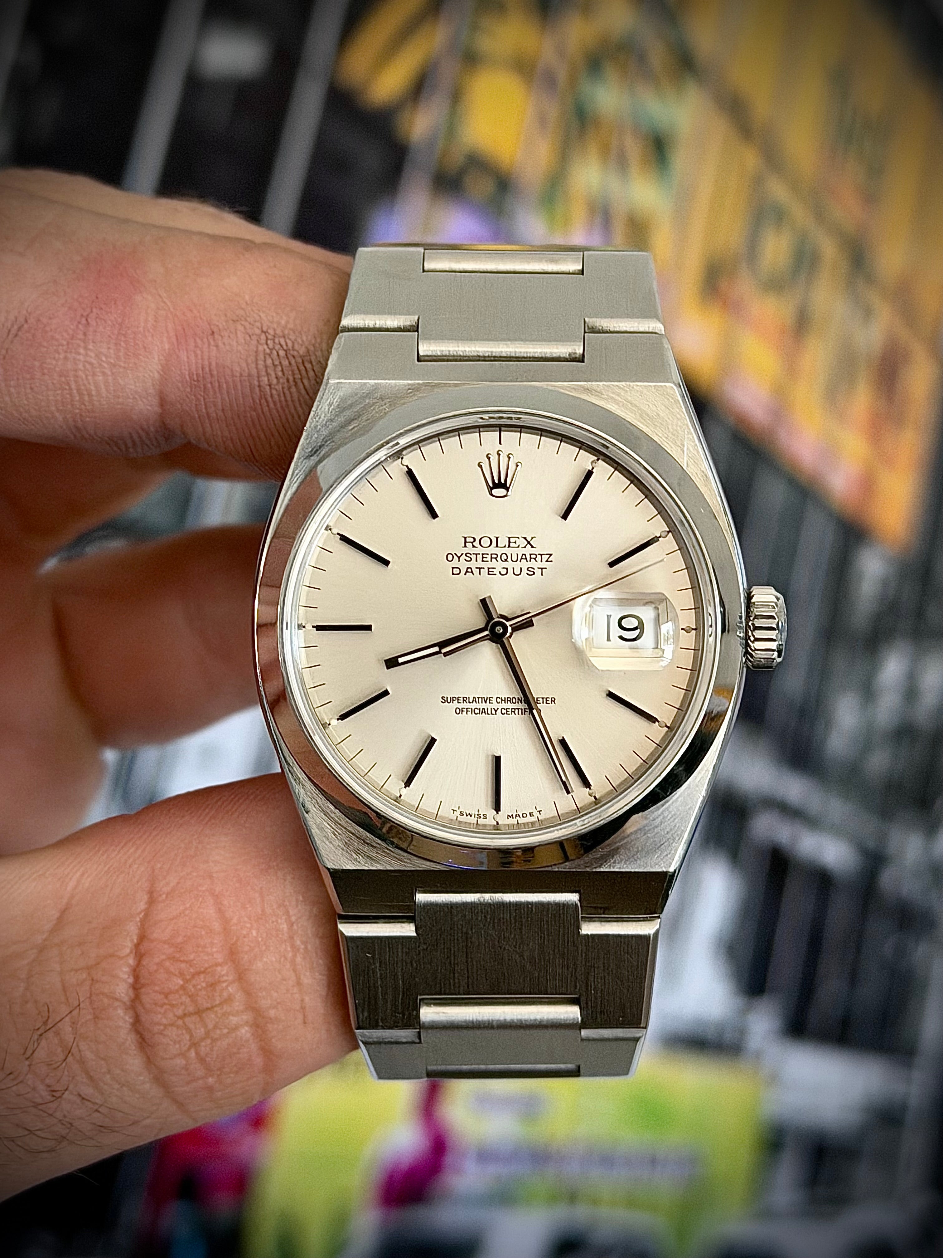 1991 ROLEX OYSTERQUARTZ DATEJUST, 17000, FULL SET, INC GST