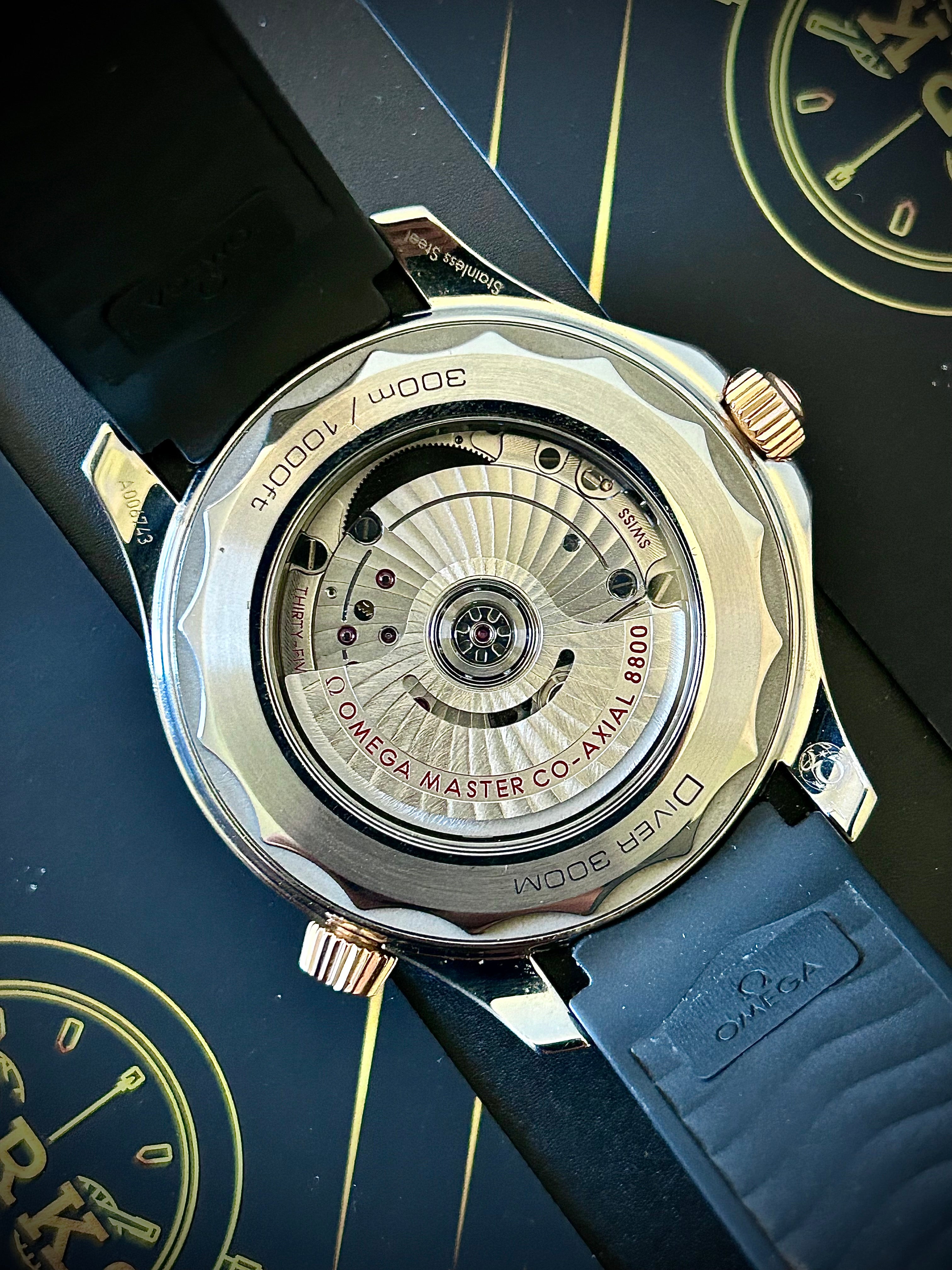 CIRCA 2021 OMEGA SEAMASTER 300, SEDNA, SERVICED, WATCH AND BOX, INC GST